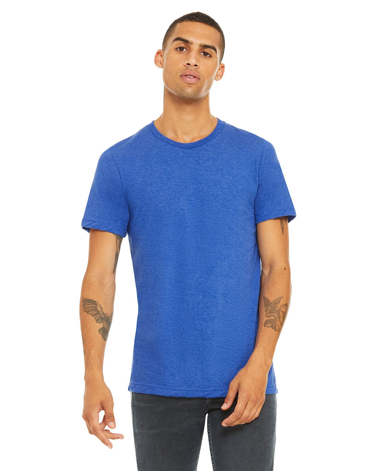 Bella+Canvas 3413C: Unisex Triblend T-Shirt in Tr Royal Triblnd