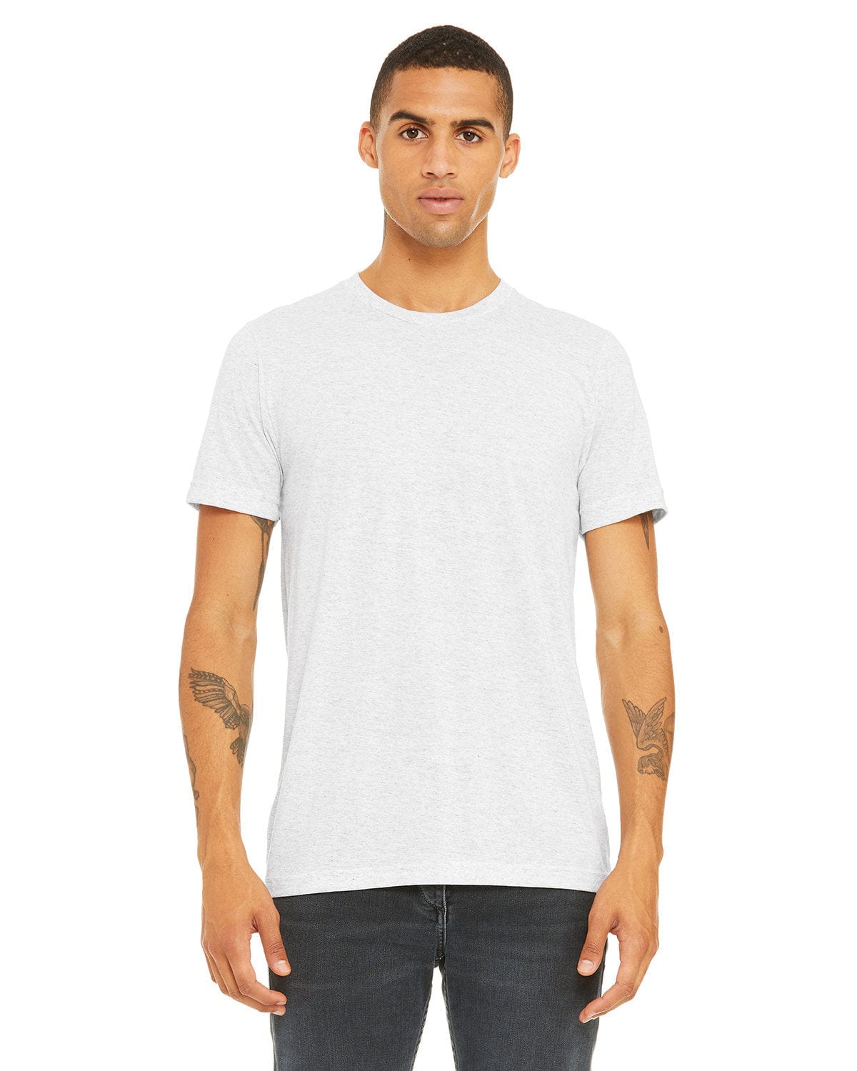 Bella+Canvas 3413C: Unisex Triblend T-Shirt in Wht Flck Triblnd