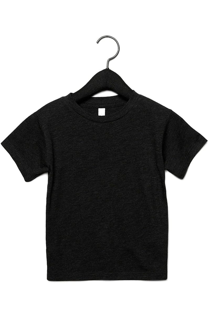 Bella+Canvas 3413T: Toddler Triblend T-Shirt in Char Black Trib