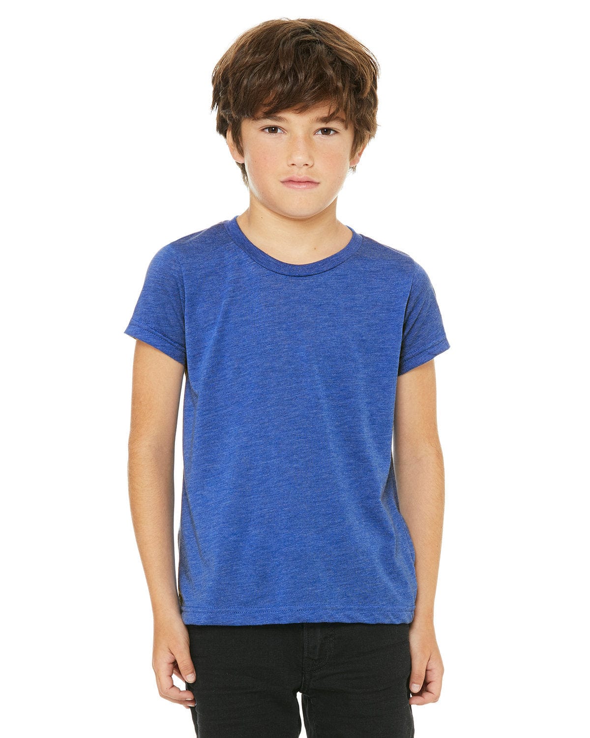Bella+Canvas 3413Y: Youth Triblend Short Sleeve Tee in Tr Royal Triblnd