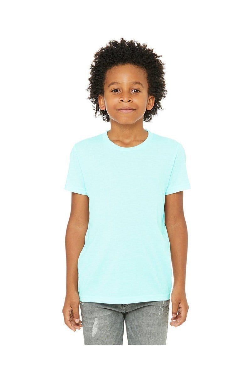 Bella+Canvas 3413Y: Youth Triblend Short Sleeve Tee in Ice Blue