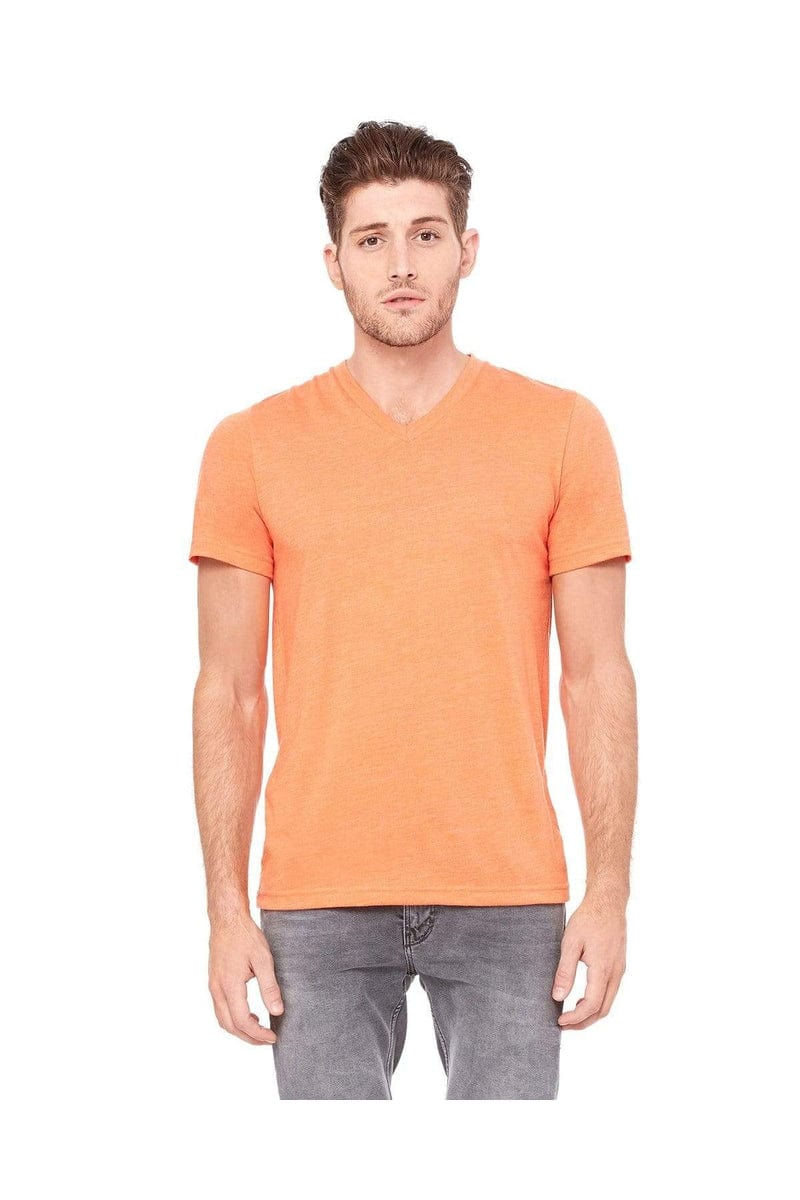 Bella+Canvas 3415C: Unisex Triblend V-Neck T‑Shirt in 