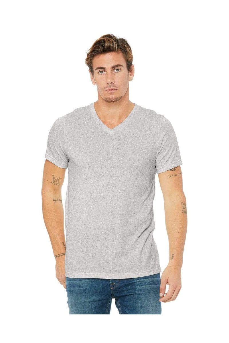 Bella+Canvas 3415C: Unisex Triblend V-Neck T‑Shirt in 
