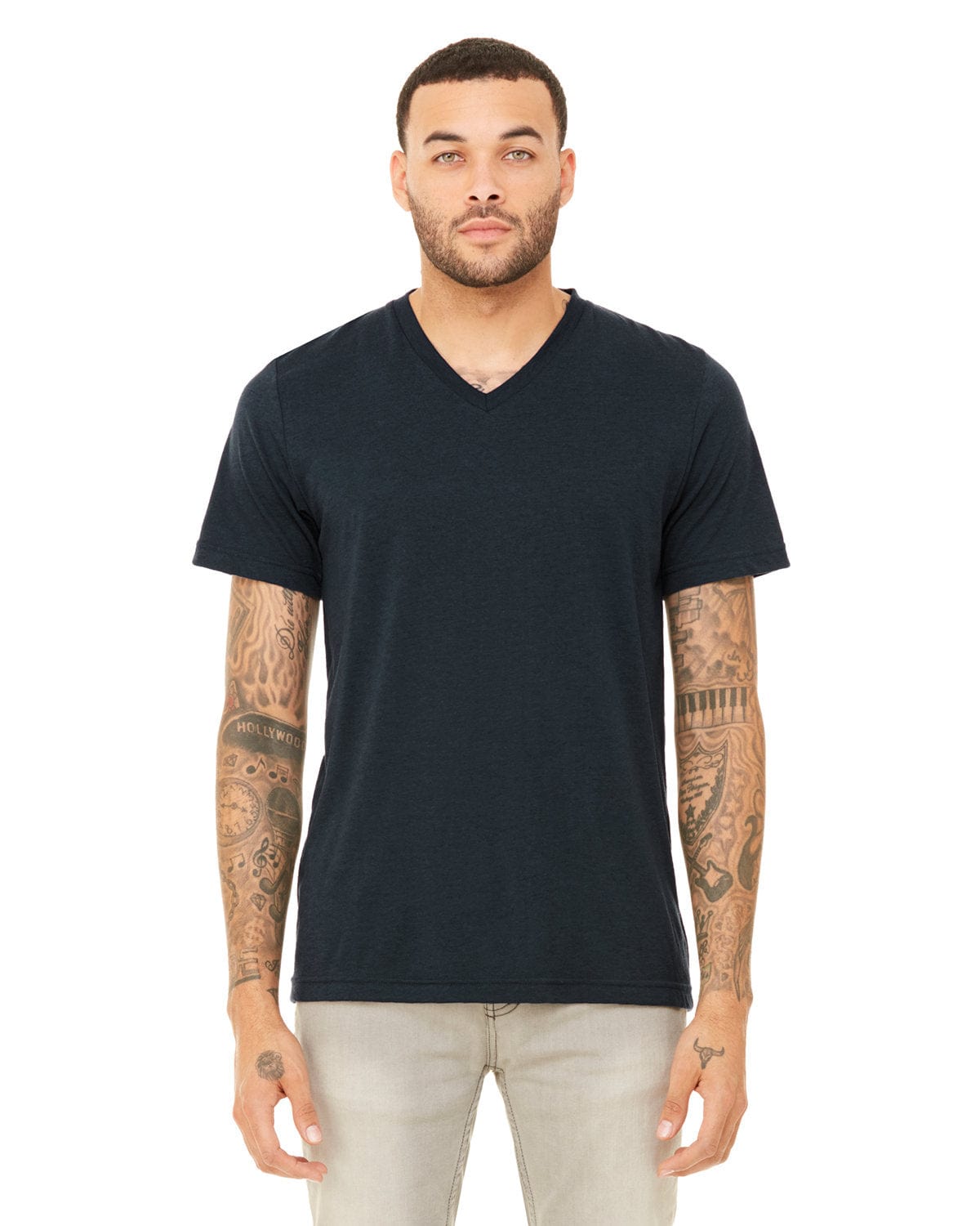 Bella+Canvas 3415C Unisex Triblend V-Neck T-Shirt in 