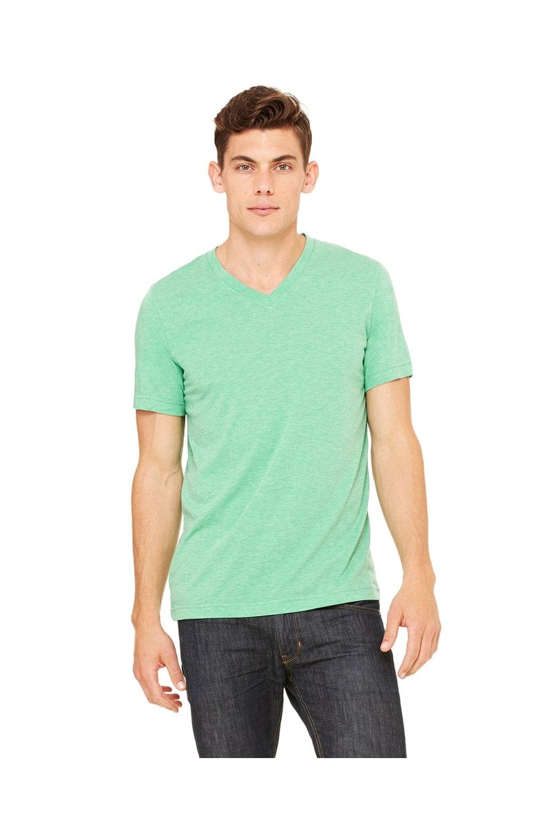 Bella+Canvas 3415C: Unisex Triblend V-Neck T‑Shirt in 