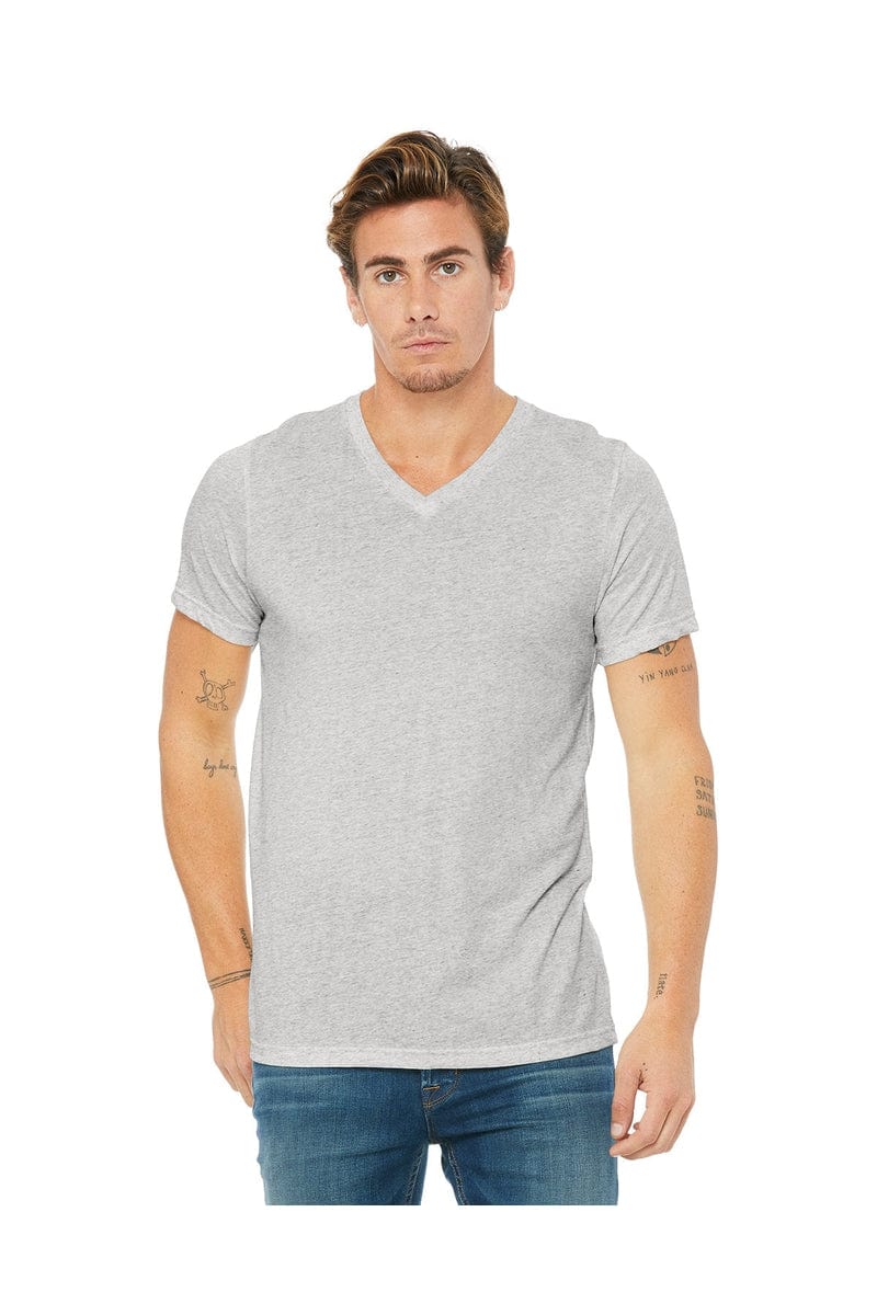 Bella+Canvas 3415C: Unisex Triblend V-Neck T‑Shirt in 