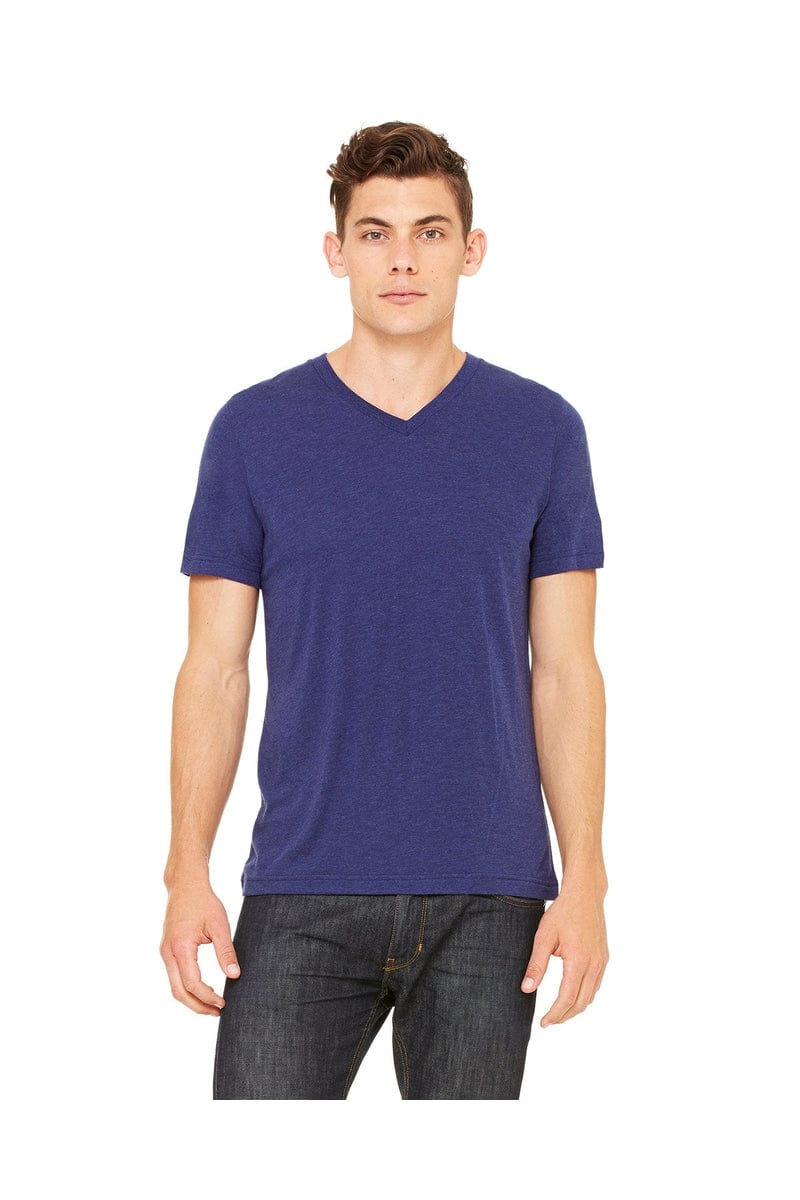 Bella+Canvas 3415C: Unisex Triblend V-Neck T‑Shirt in 