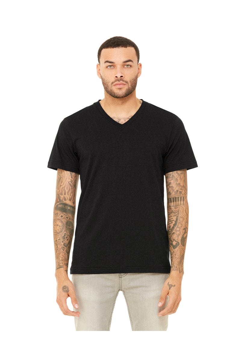Bella+Canvas 3415C: Unisex Triblend V-Neck T‑Shirt in 