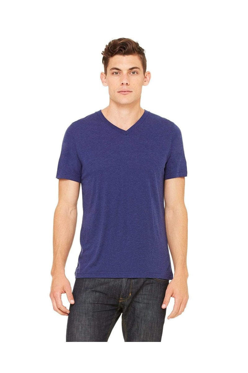 Bella+Canvas 3415C: Unisex Triblend V-Neck T‑Shirt in 