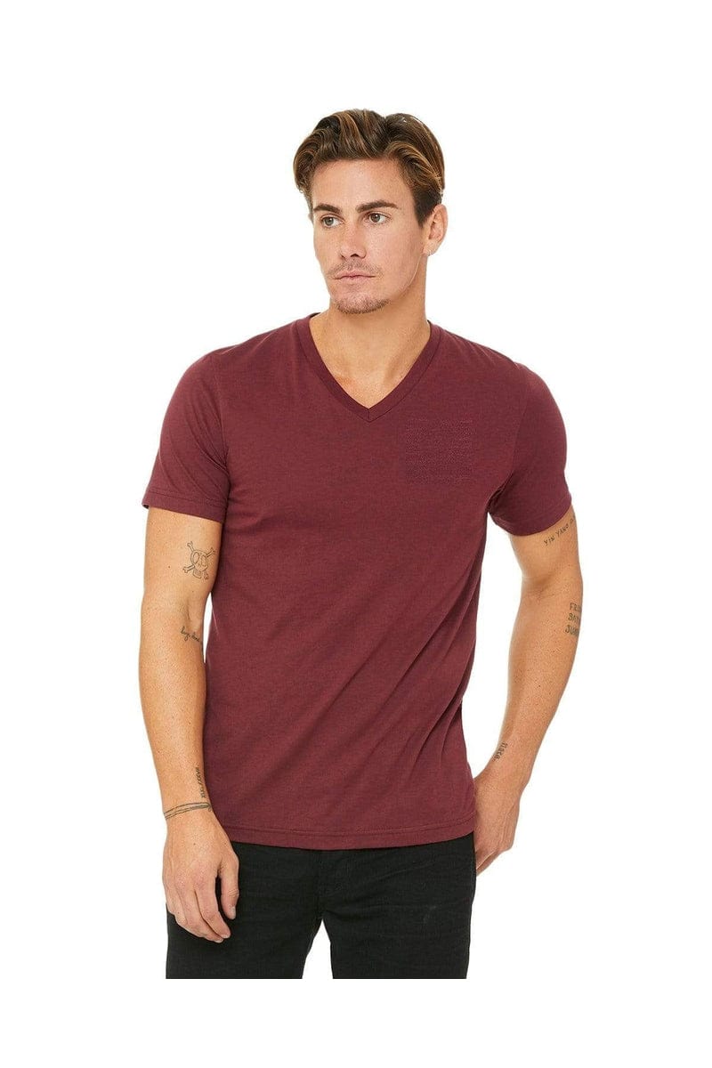 Bella+Canvas 3415C: Unisex Triblend V-Neck T‑Shirt in 