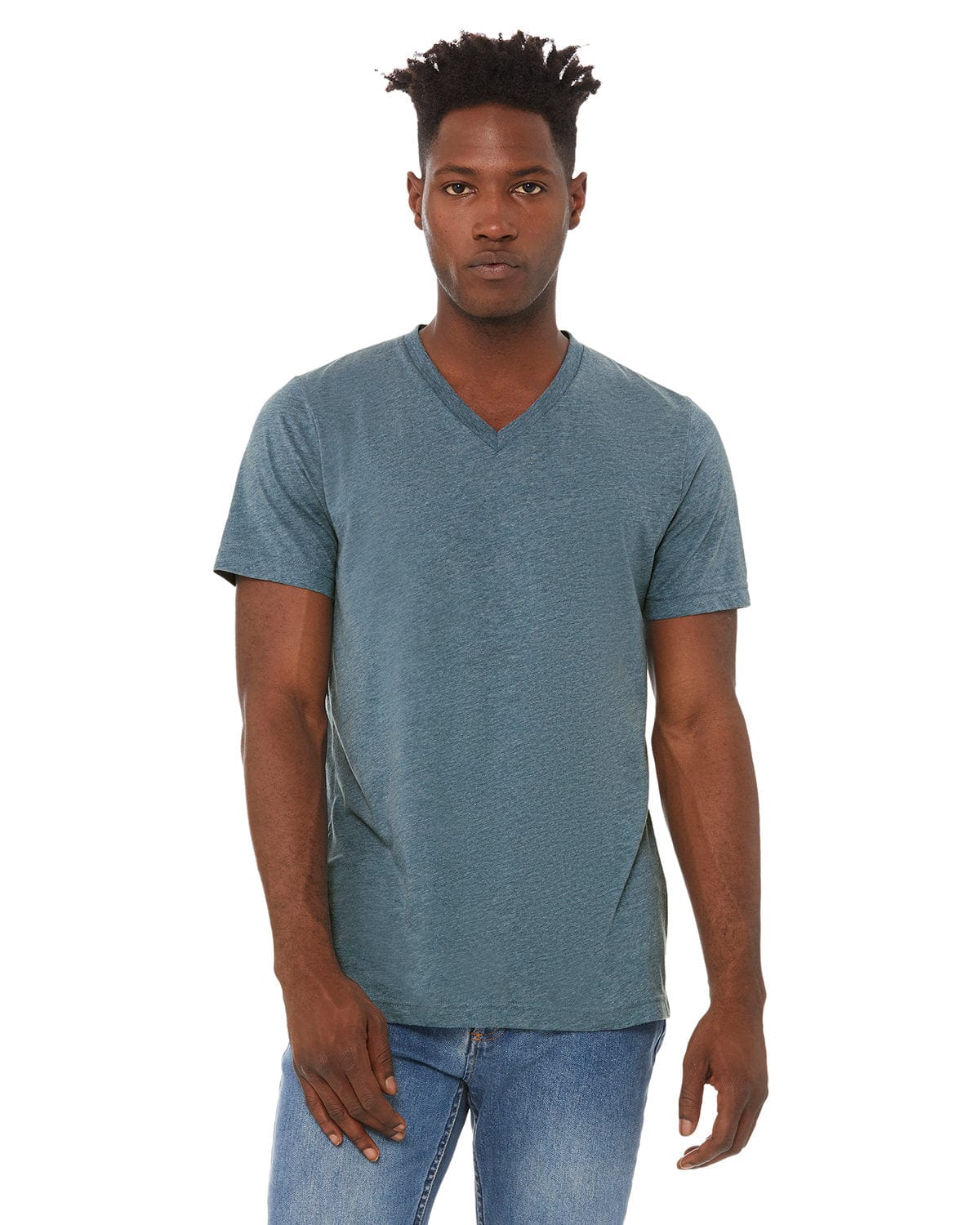 Bella+Canvas 3415C Unisex Triblend V-Neck T-Shirt in 