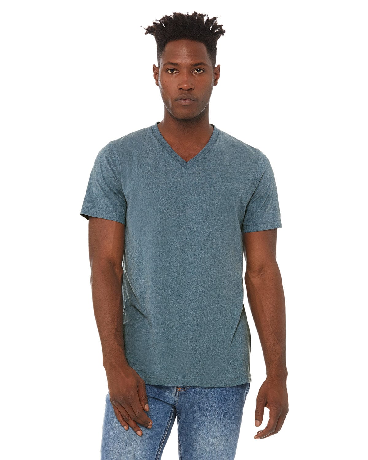 Bella+Canvas 3415C: Unisex Triblend V-Neck T-Shirt