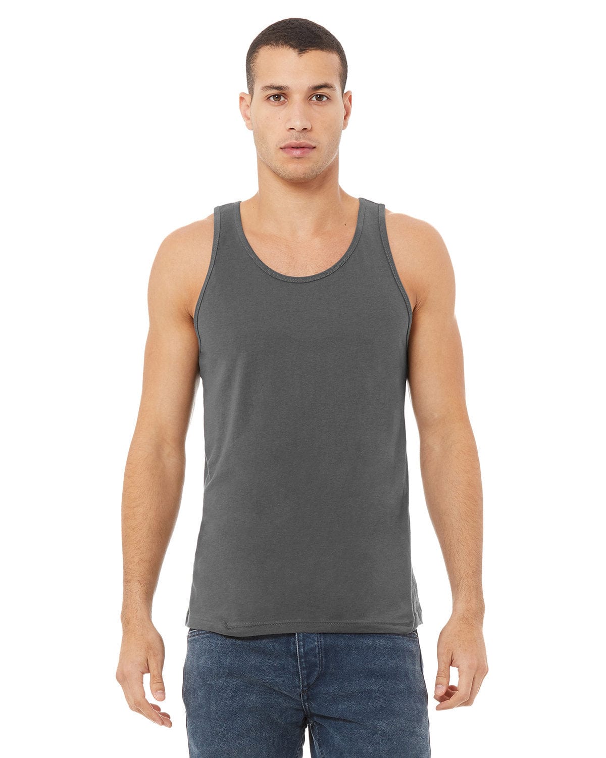 Bella+Canvas 3480: Unisex Jersey Tank in Asphalt