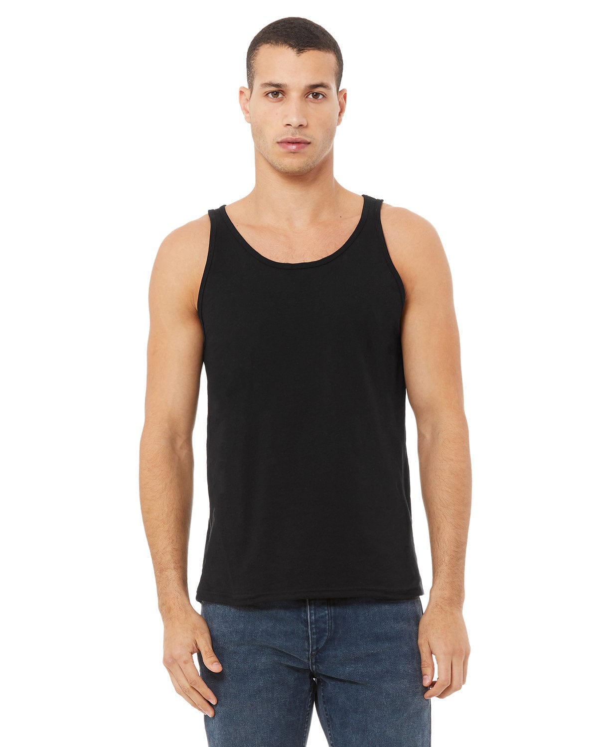 Bella+Canvas 3480: Unisex Jersey Tank in Black