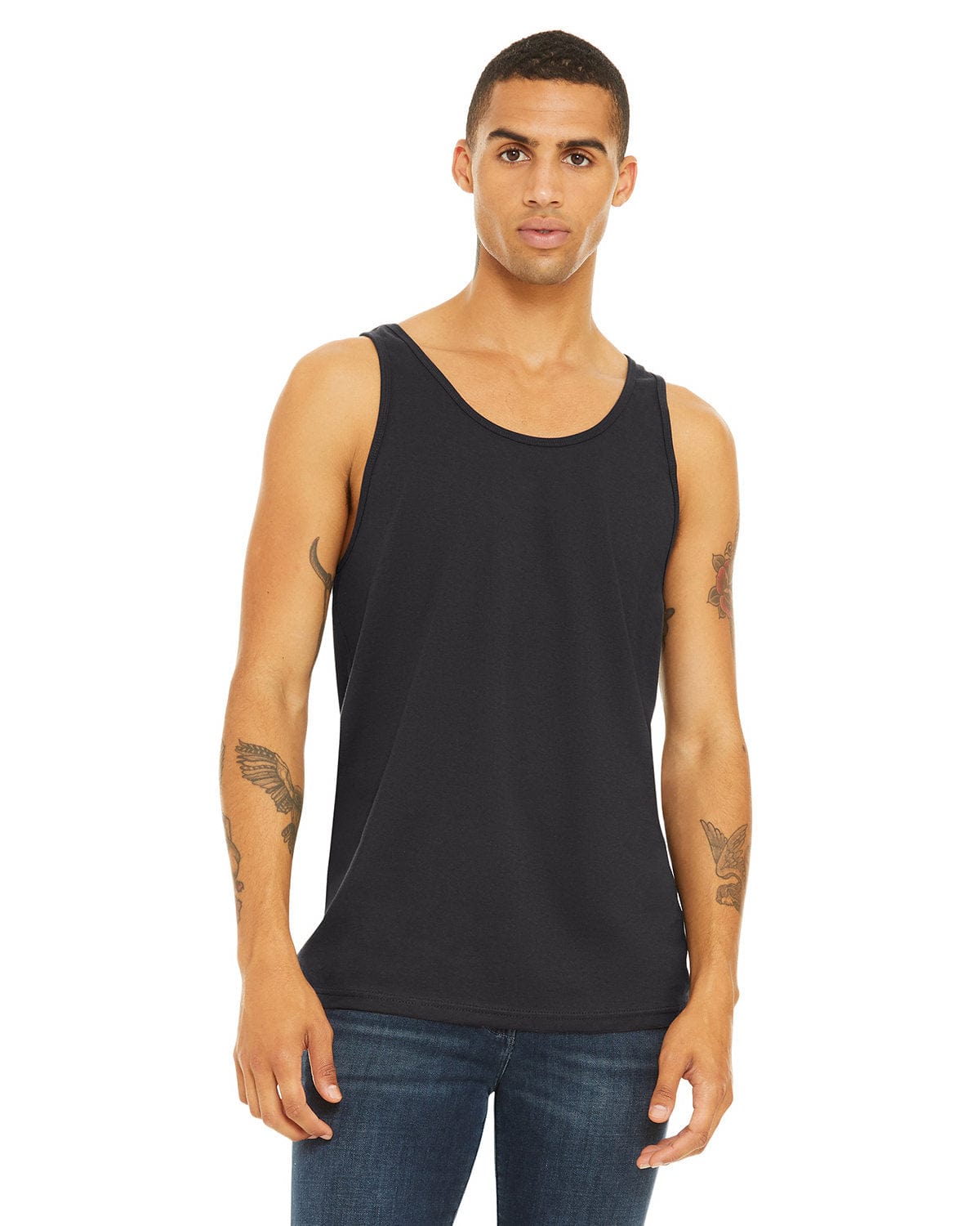 Bella+Canvas 3480: Unisex Jersey Tank in Dark Grey