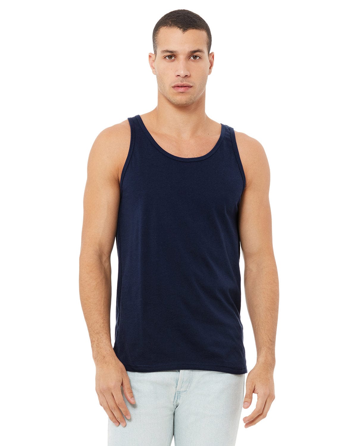 Bella+Canvas 3480: Unisex Jersey Tank in Navy