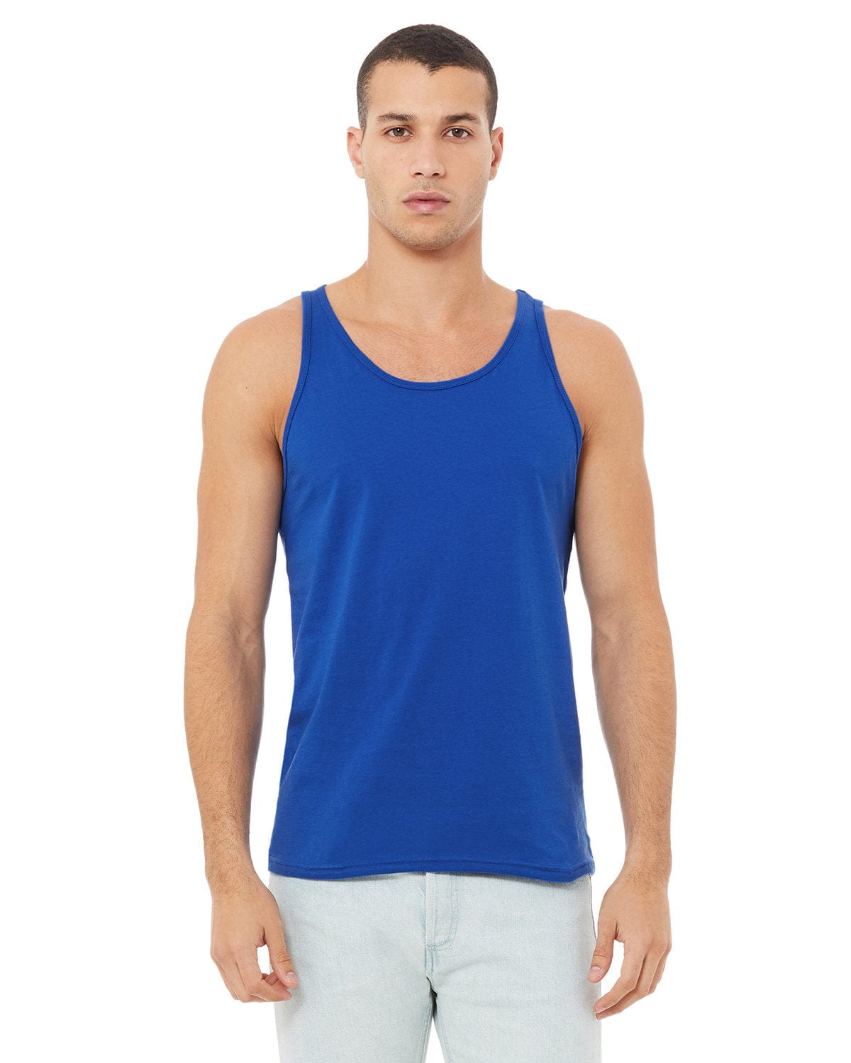 Bella+Canvas 3480: Unisex Jersey Tank in True Royal