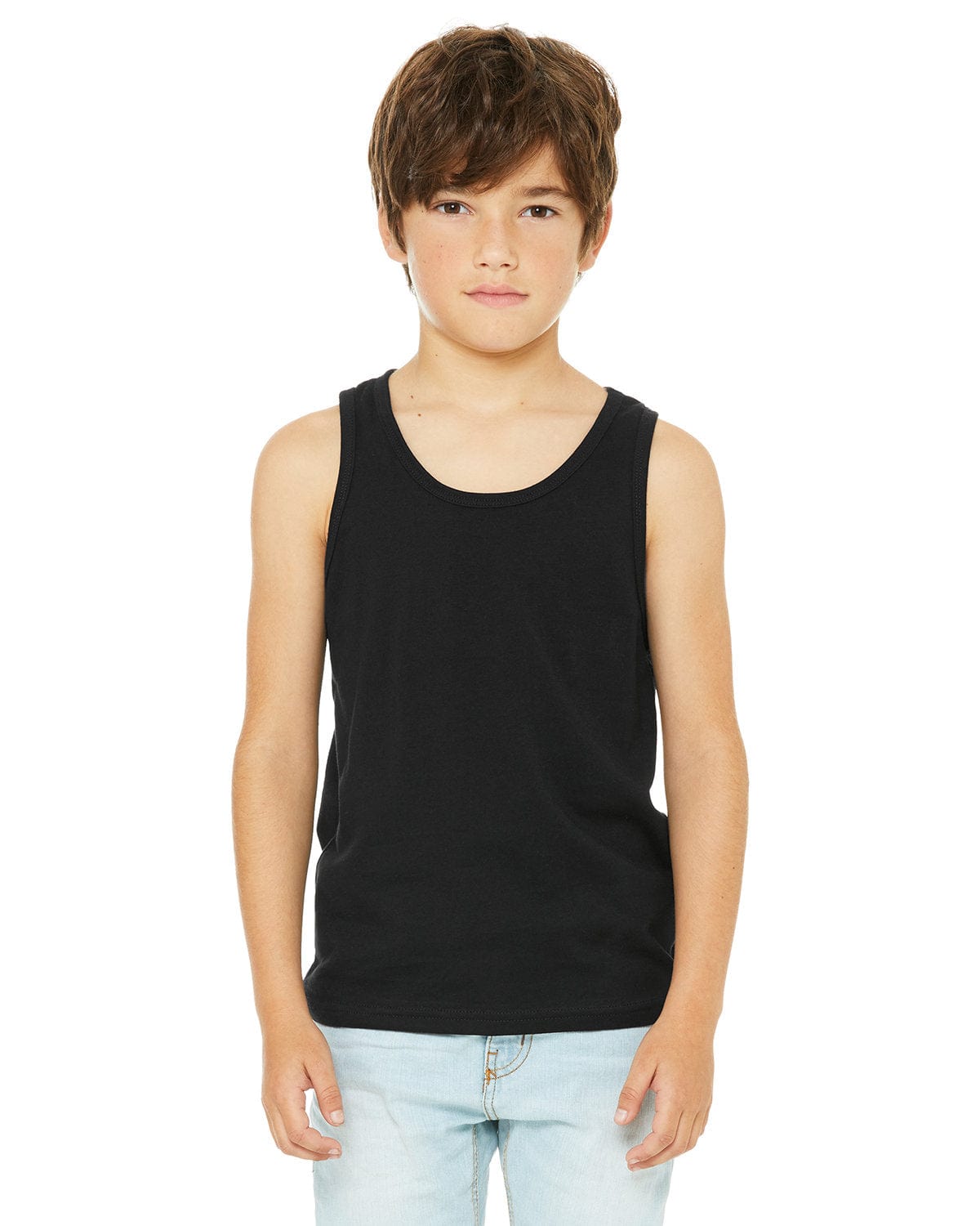 Bella+Canvas 3480Y: Youth Jersey Tank in Black