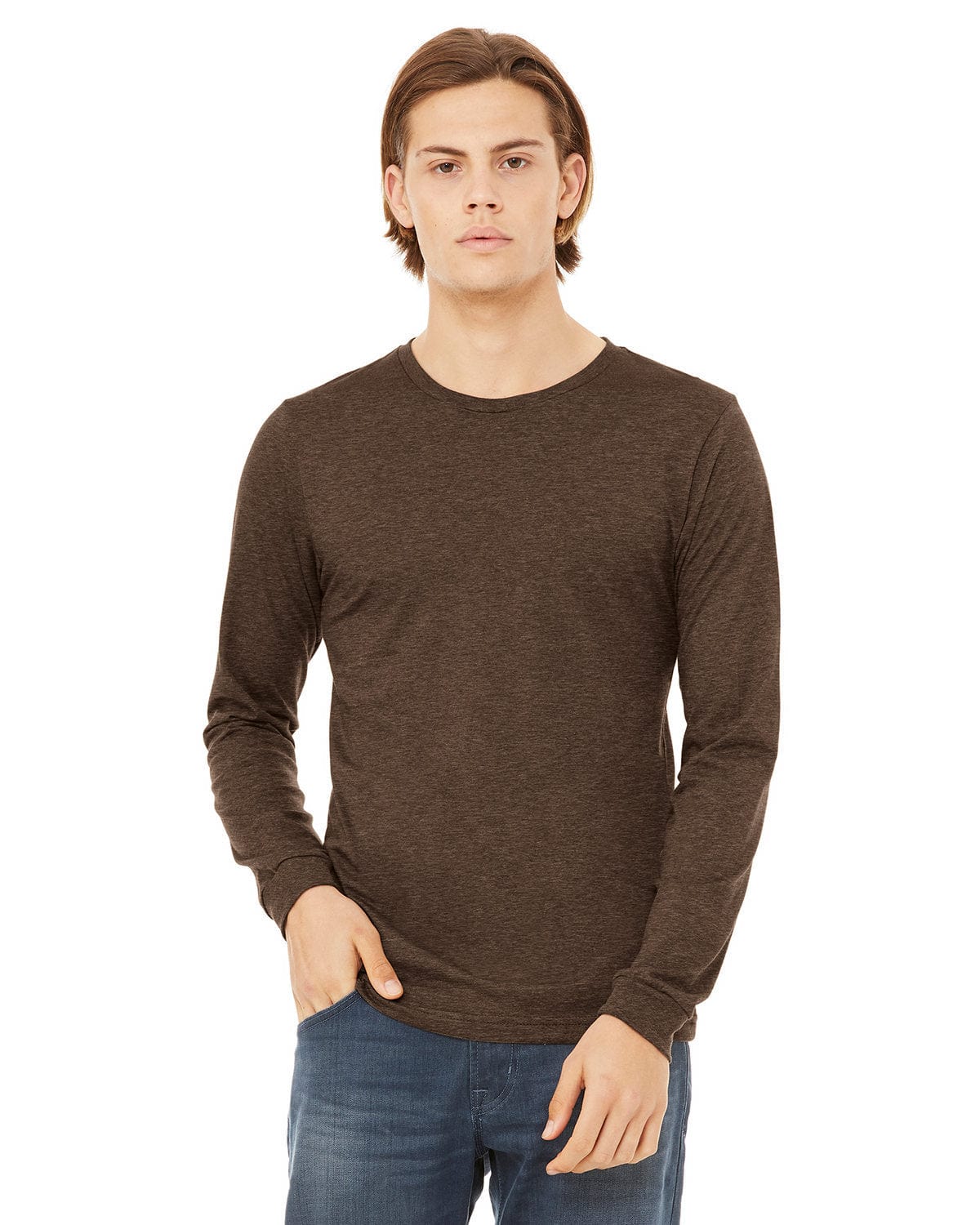 Bella+Canvas 3501CVC Unisex CVC Jersey Long-Sleeve T-Shirt in 