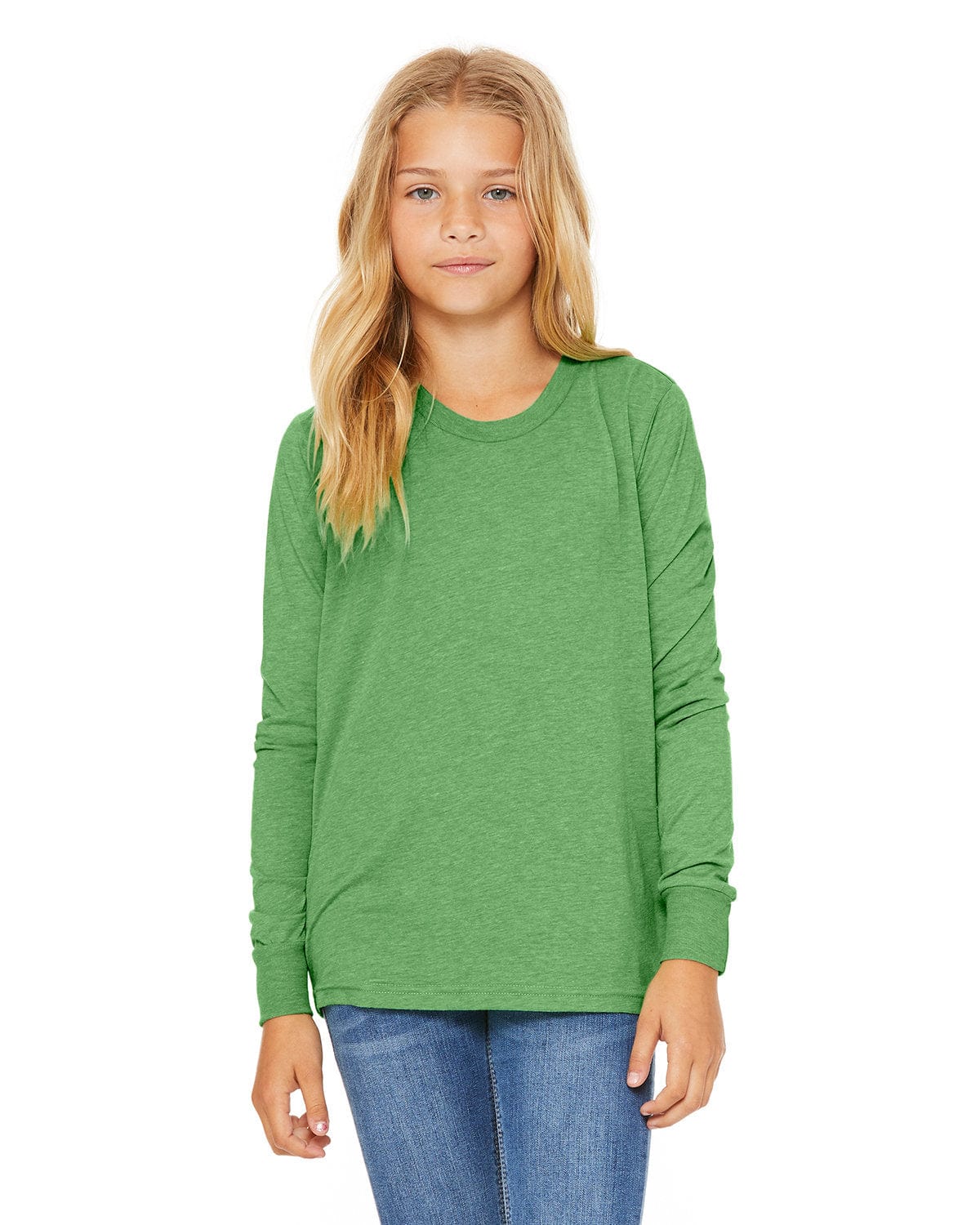 Bella+Canvas 3501Y Youth Jersey Long-Sleeve T-Shirt in 