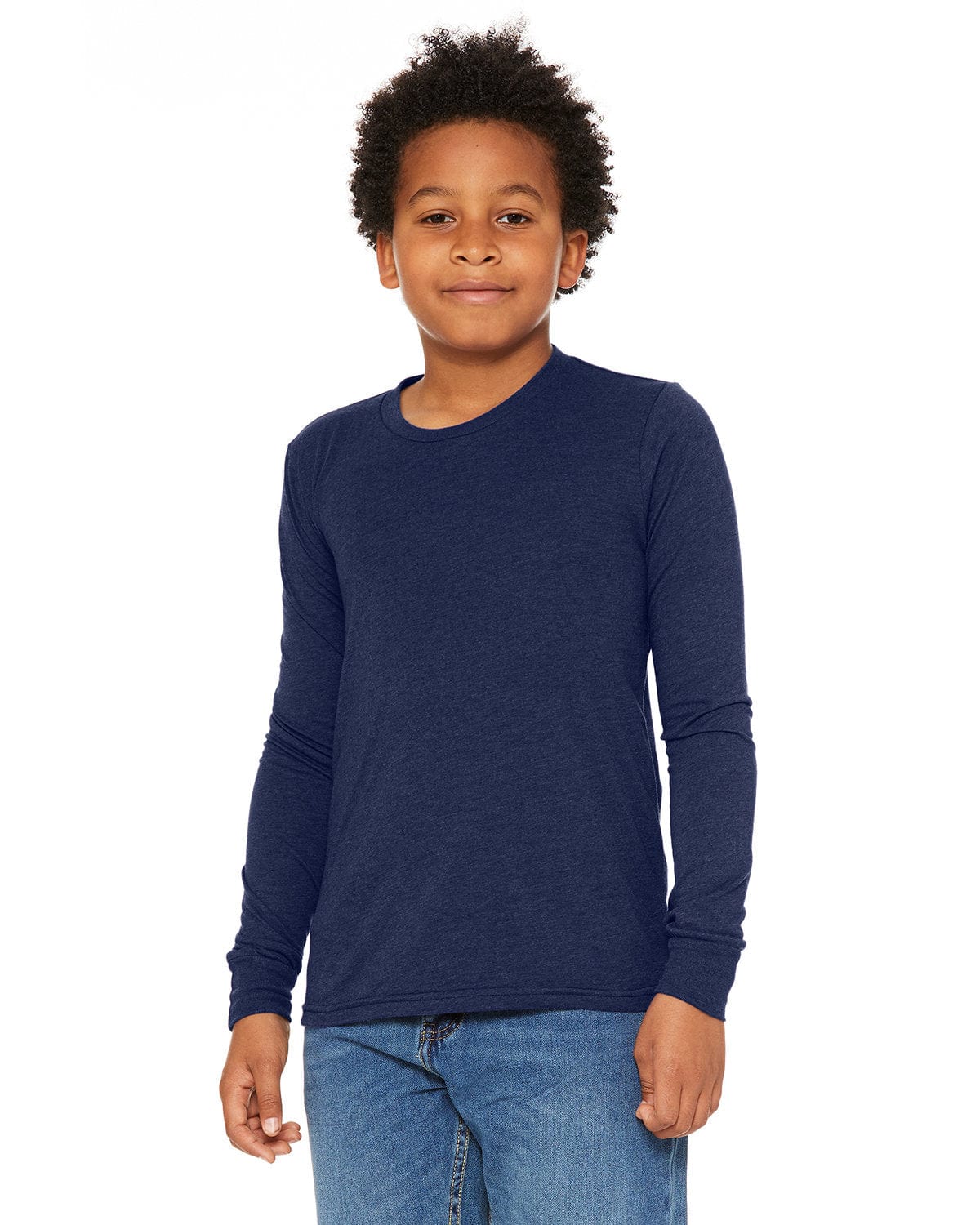 Bella+Canvas 3501Y Youth Jersey Long-Sleeve T-Shirt in 