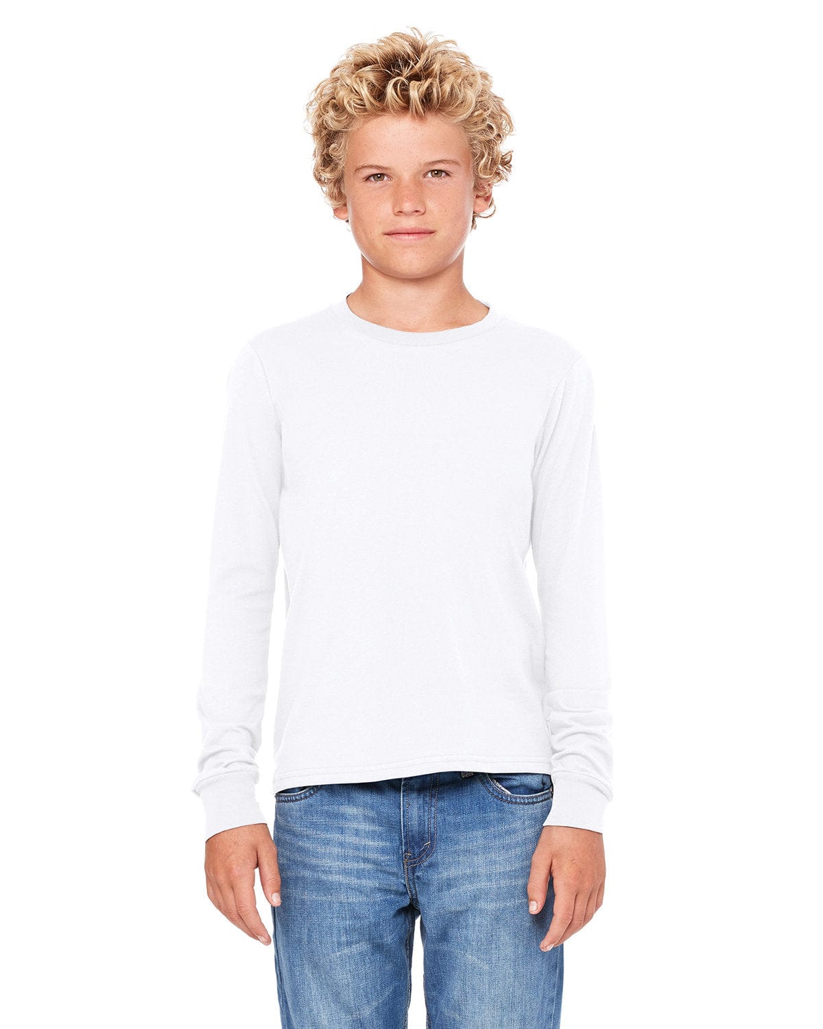 Bella+Canvas 3501Y Youth Jersey Long-Sleeve T-Shirt in 