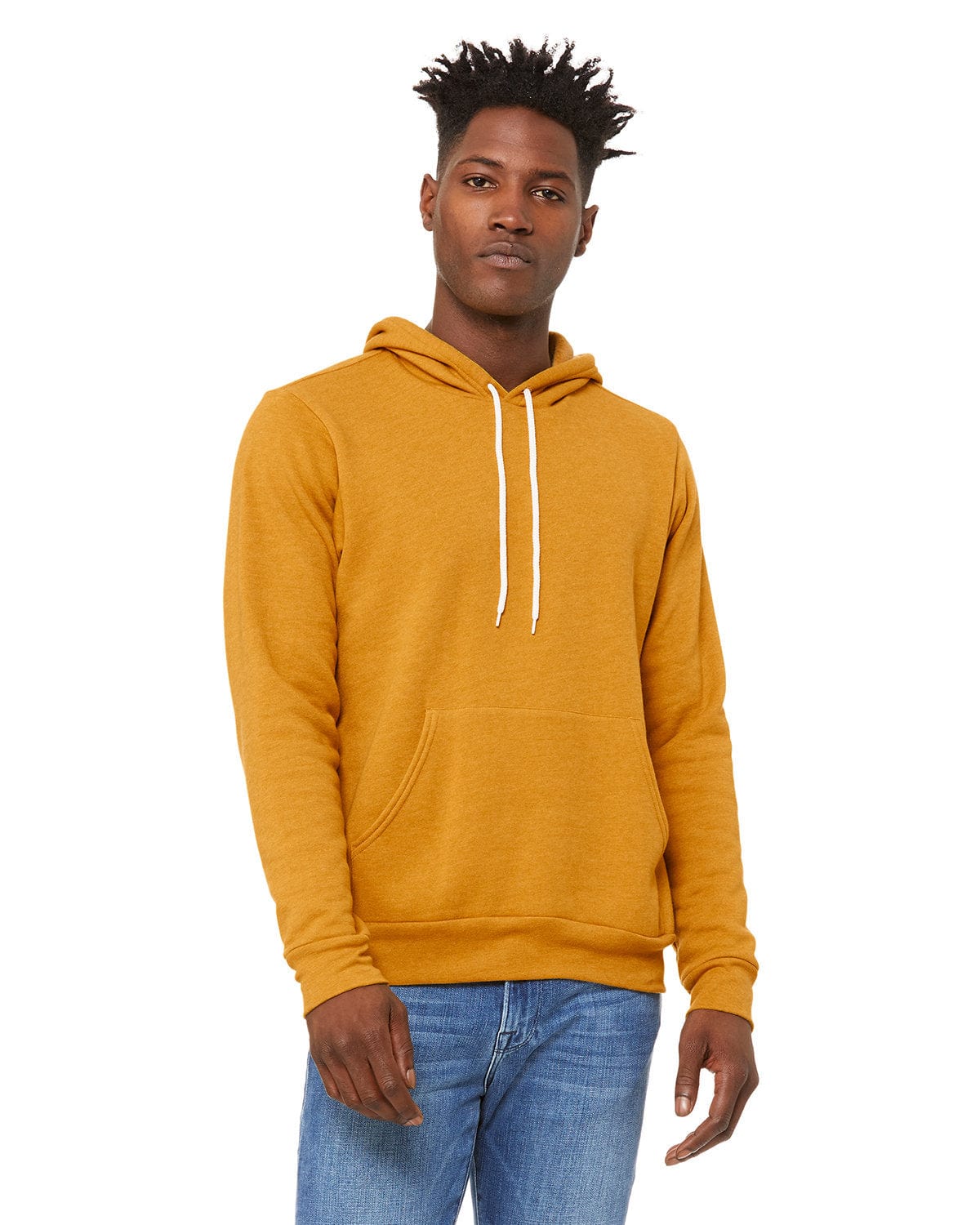 Bella+Canvas 3719 Unisex Sponge Fleece Pullover Hooded Sweatshirt in 