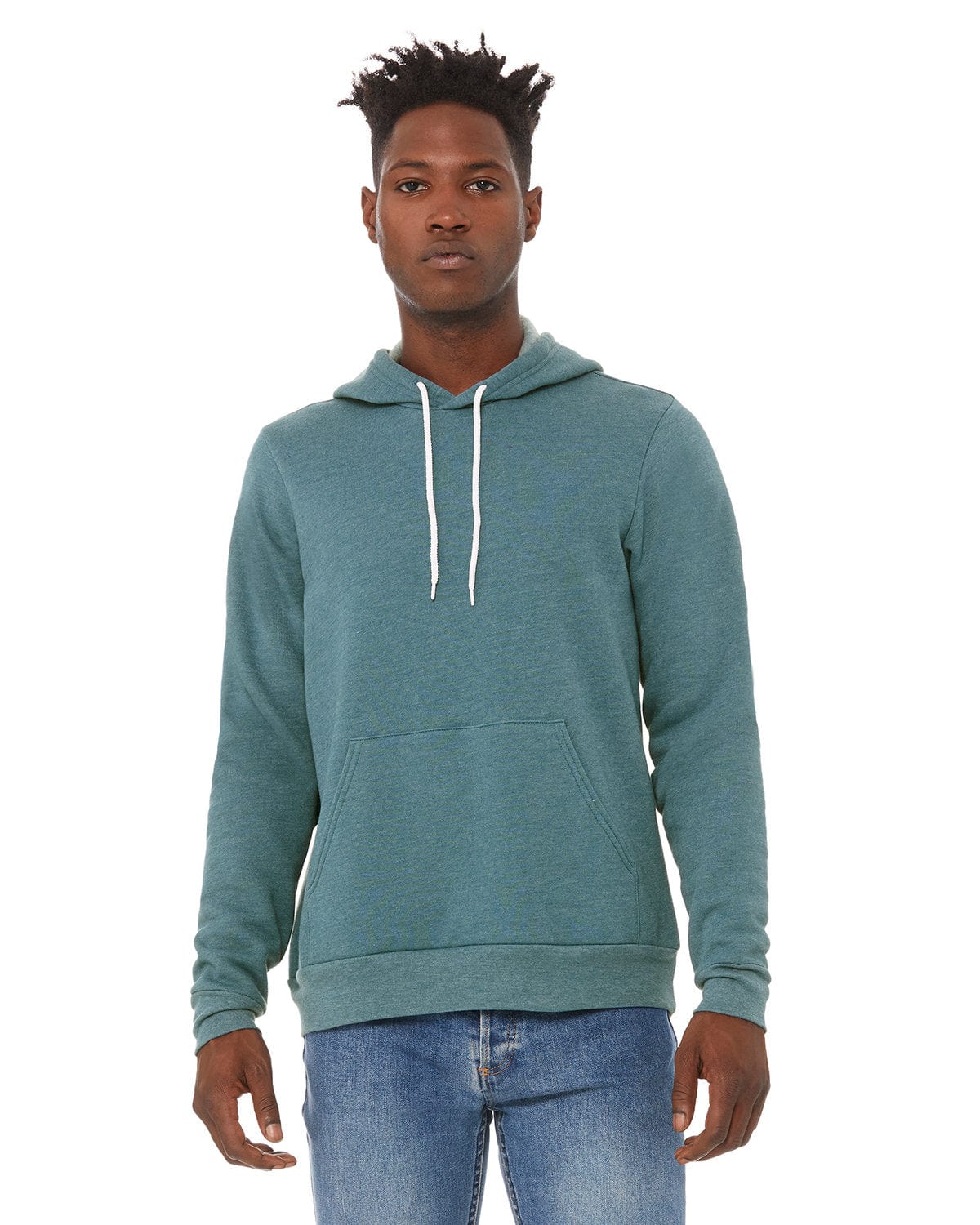 Bella+Canvas 3719 Unisex Sponge Fleece Pullover Hooded Sweatshirt in 
