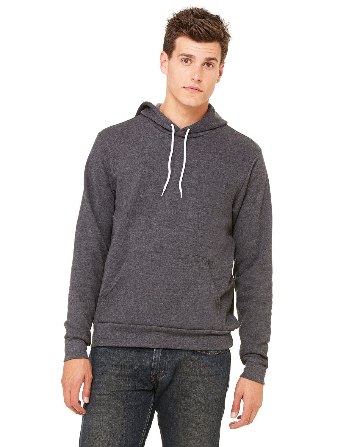 Bella+Canvas 3719 Unisex Sponge Fleece Pullover Hooded Sweatshirt in 