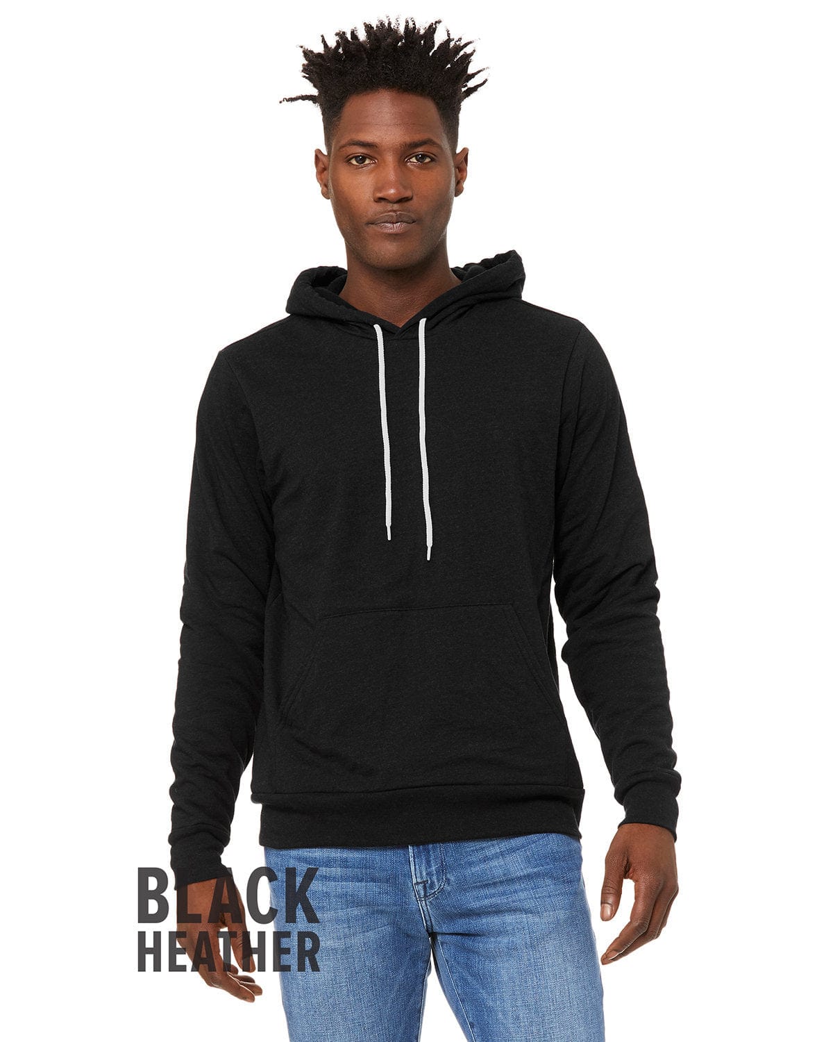 Bella+Canvas 3719 Unisex Sponge Fleece Pullover Hooded Sweatshirt in 