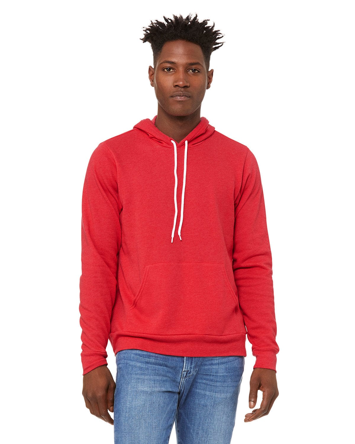 Bella+Canvas 3719 Unisex Sponge Fleece Pullover Hooded Sweatshirt in 