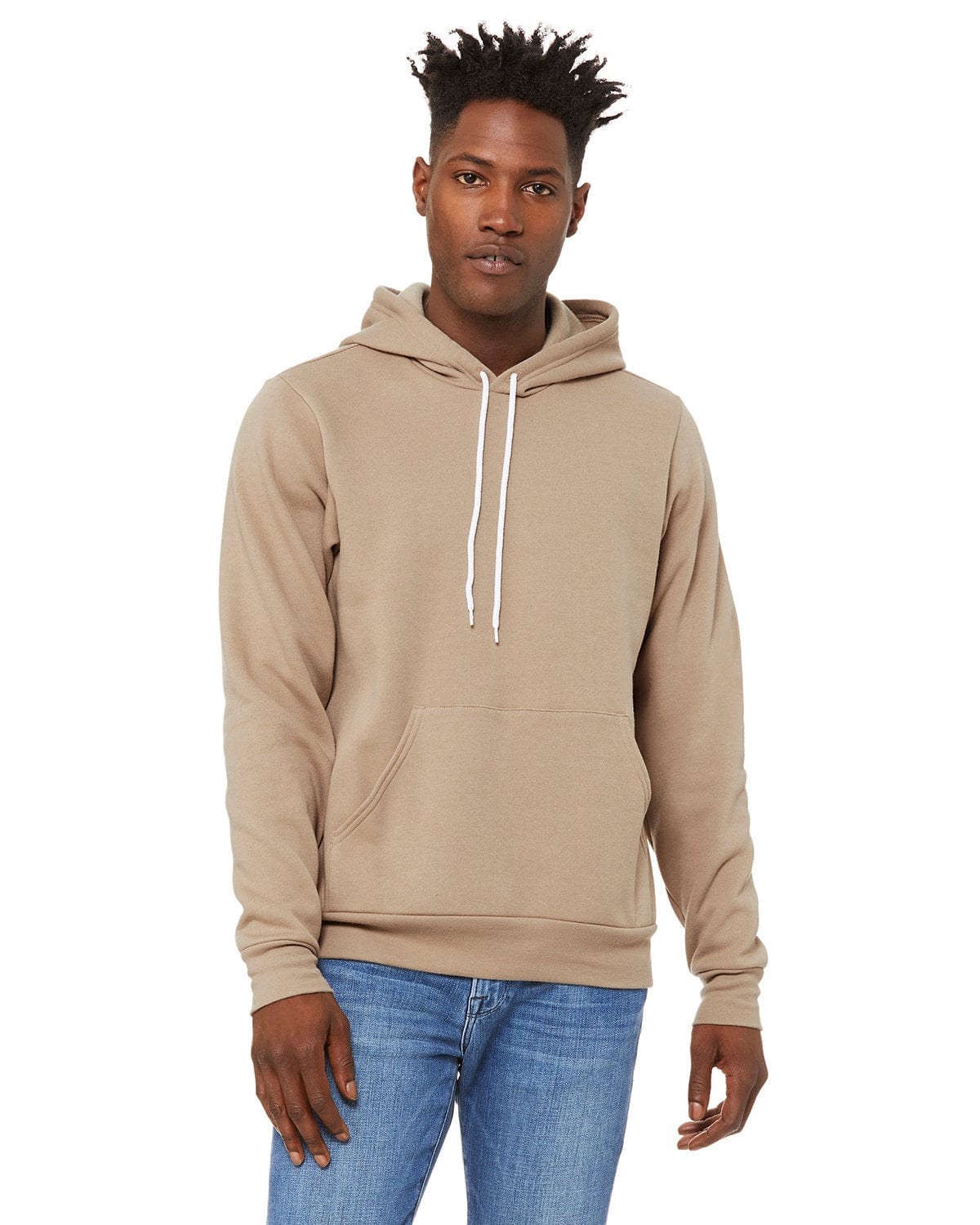 Bella+Canvas 3719 Unisex Sponge Fleece Pullover Hooded Sweatshirt in 