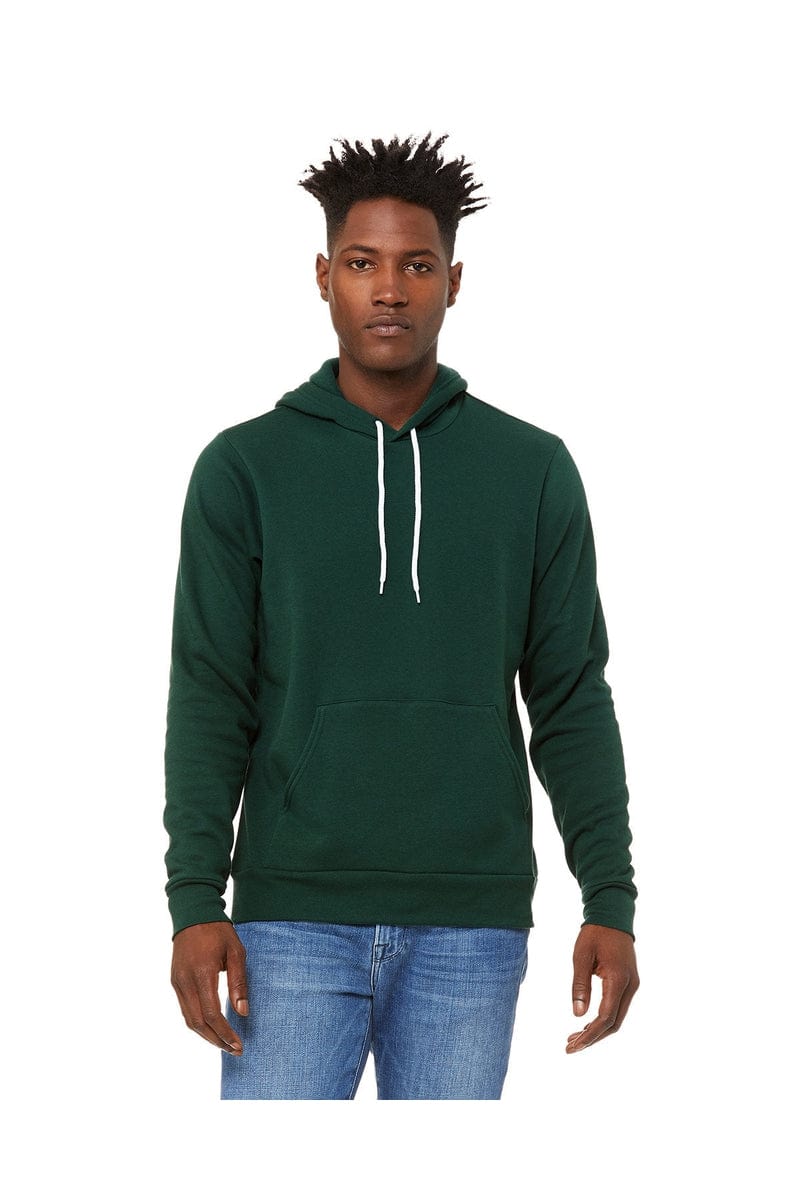 Bella+Canvas 3719 Unisex Sponge Fleece Pullover Hoodies in 