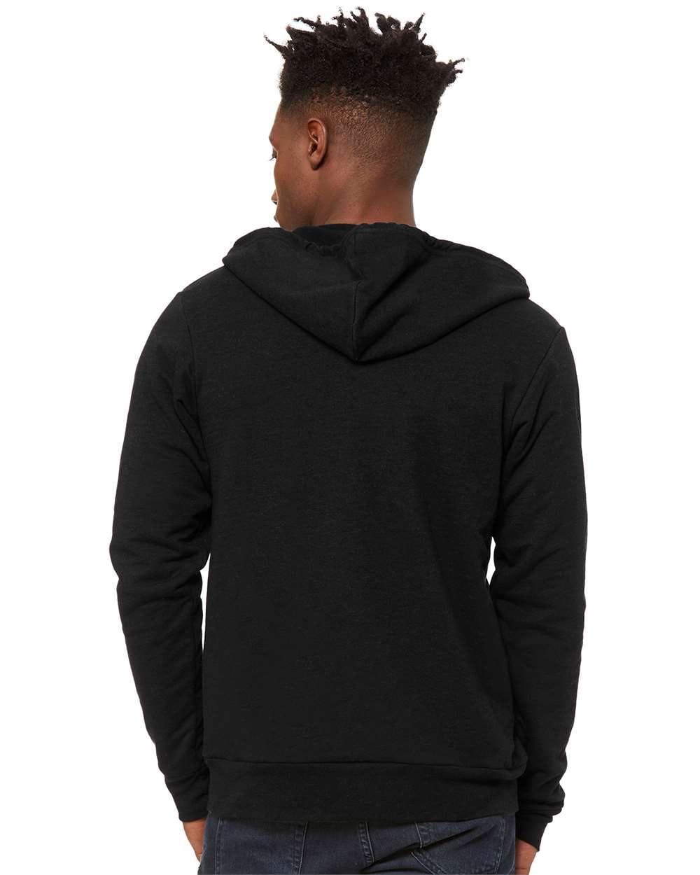 Bella Canvas Hoodie Bella+Canvas 3739 Unisex Sponge Fleece Full-Zip Hoodie Sweatshirt