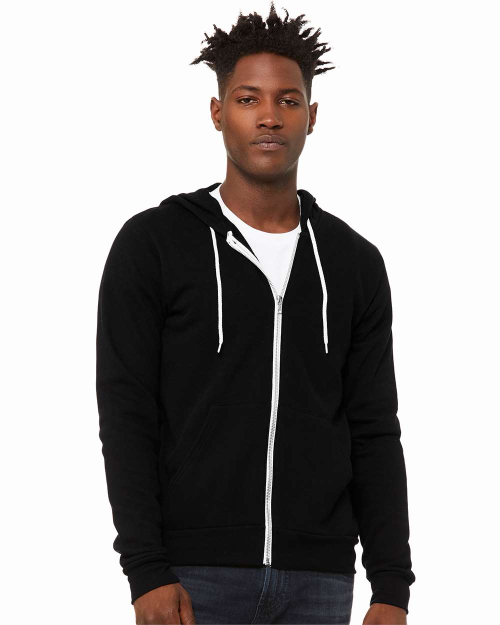 BELLA + CANVAS Fleece - Premium - Hood BELLA + CANVAS 3739 Unisex Sponge Fleece Full-Zip Hoodie Sweatshirt