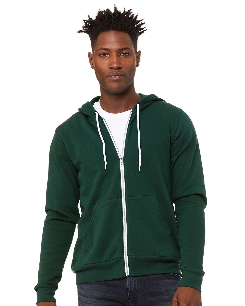 Bella Canvas Hoodie Bella+Canvas 3739 Unisex Sponge Fleece Full-Zip Hoodie Sweatshirt
