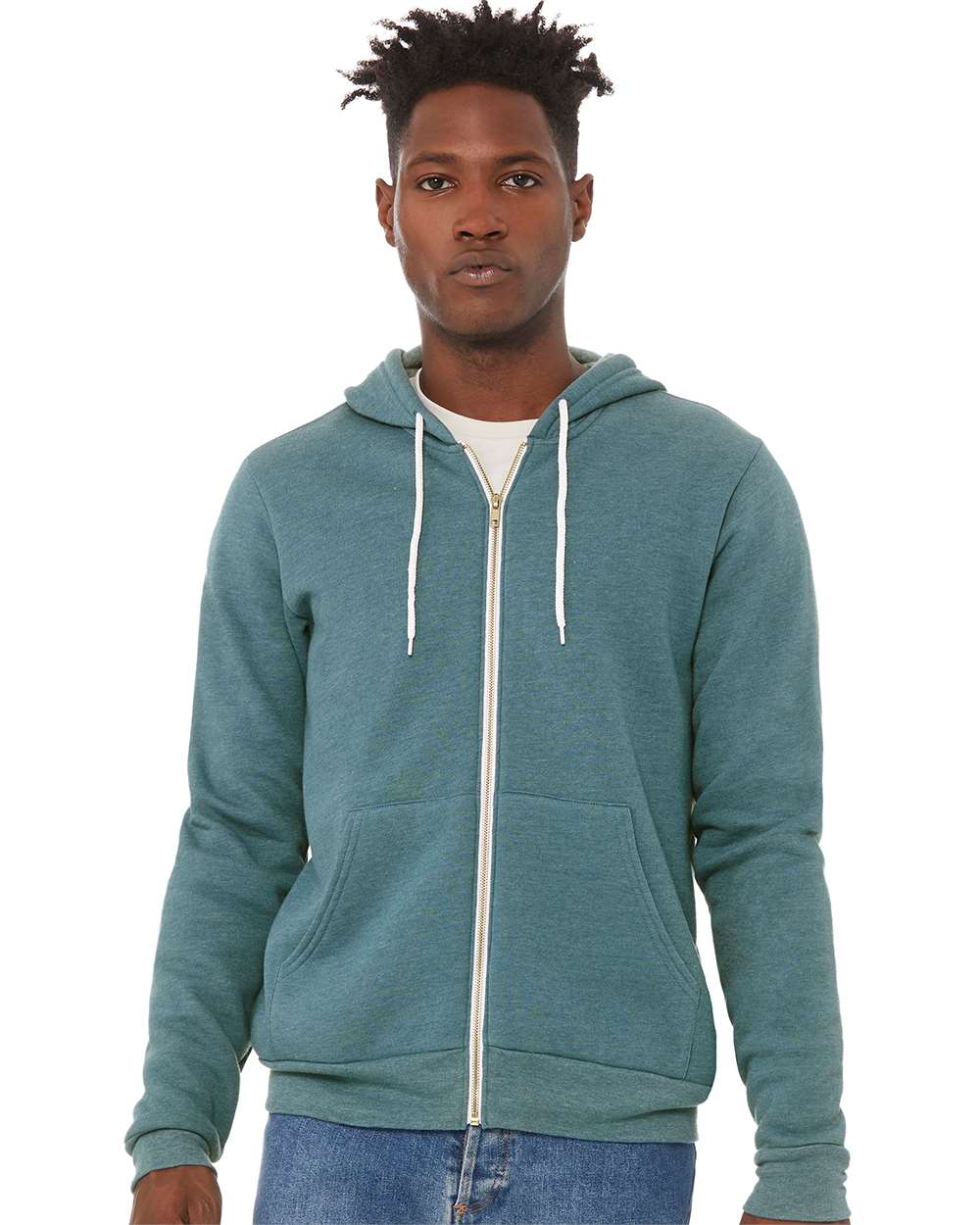 Bella Canvas Hoodie Bella+Canvas 3739 Unisex Sponge Fleece Full-Zip Hoodie Sweatshirt