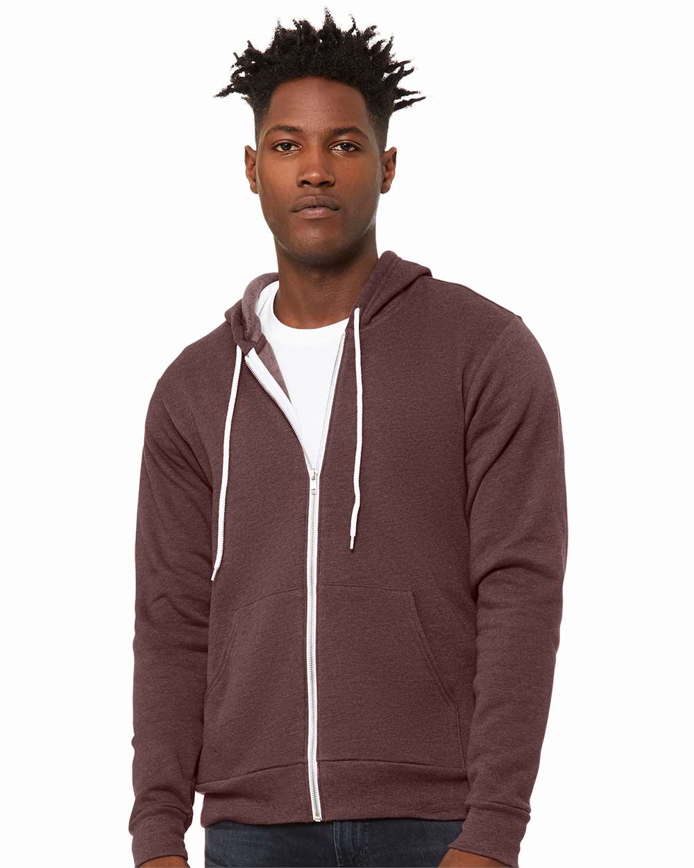 BELLA + CANVAS Fleece - Premium - Hood BELLA + CANVAS 3739 Unisex Sponge Fleece Full-Zip Hoodie Sweatshirt