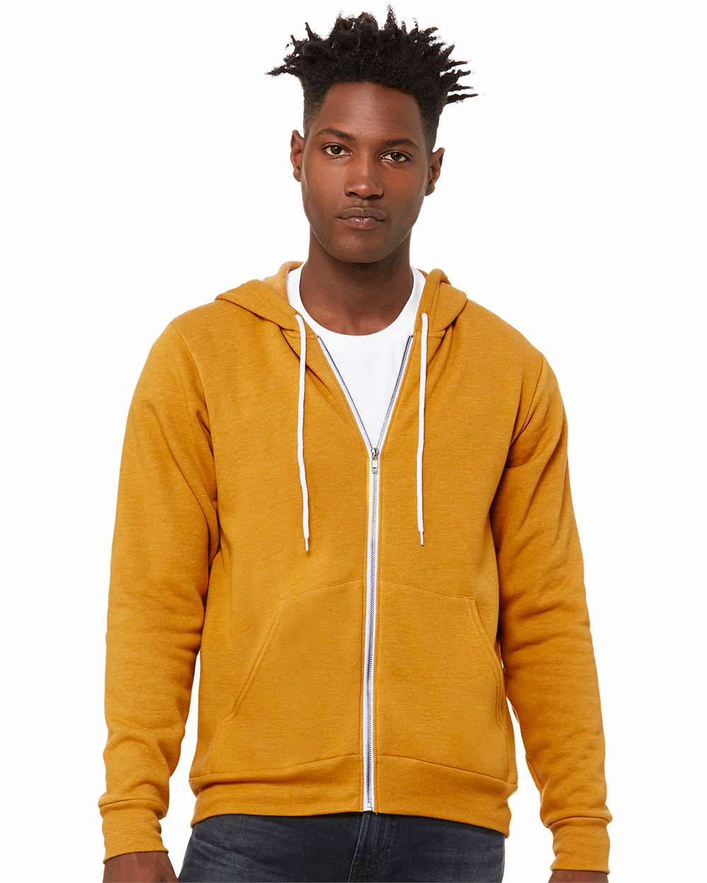 BELLA + CANVAS Fleece - Premium - Hood BELLA + CANVAS 3739 Unisex Sponge Fleece Full-Zip Hoodie Sweatshirt