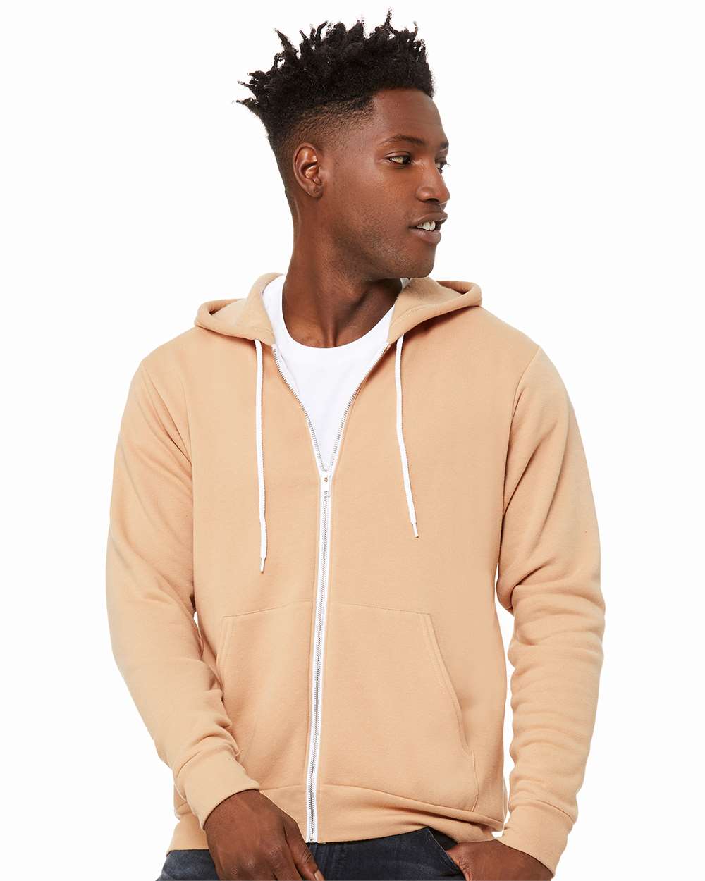 Bella Canvas Hoodie Bella+Canvas 3739 Unisex Sponge Fleece Full-Zip Hoodie Sweatshirt