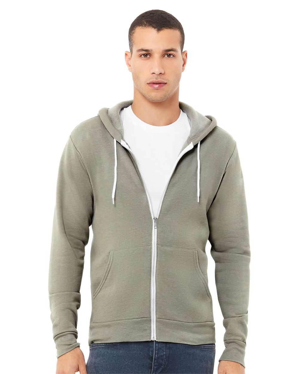 Bella Canvas Hoodie Bella+Canvas 3739 Unisex Sponge Fleece Full-Zip Hoodie Sweatshirt