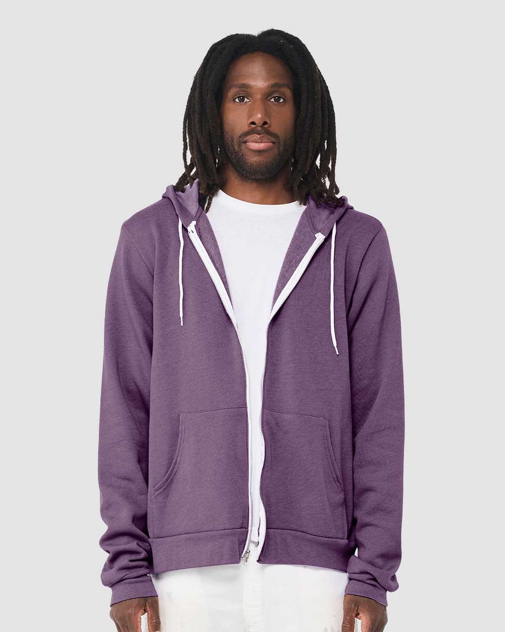 Bella Canvas Hoodie Bella+Canvas 3739 Unisex Sponge Fleece Full-Zip Hoodie Sweatshirt