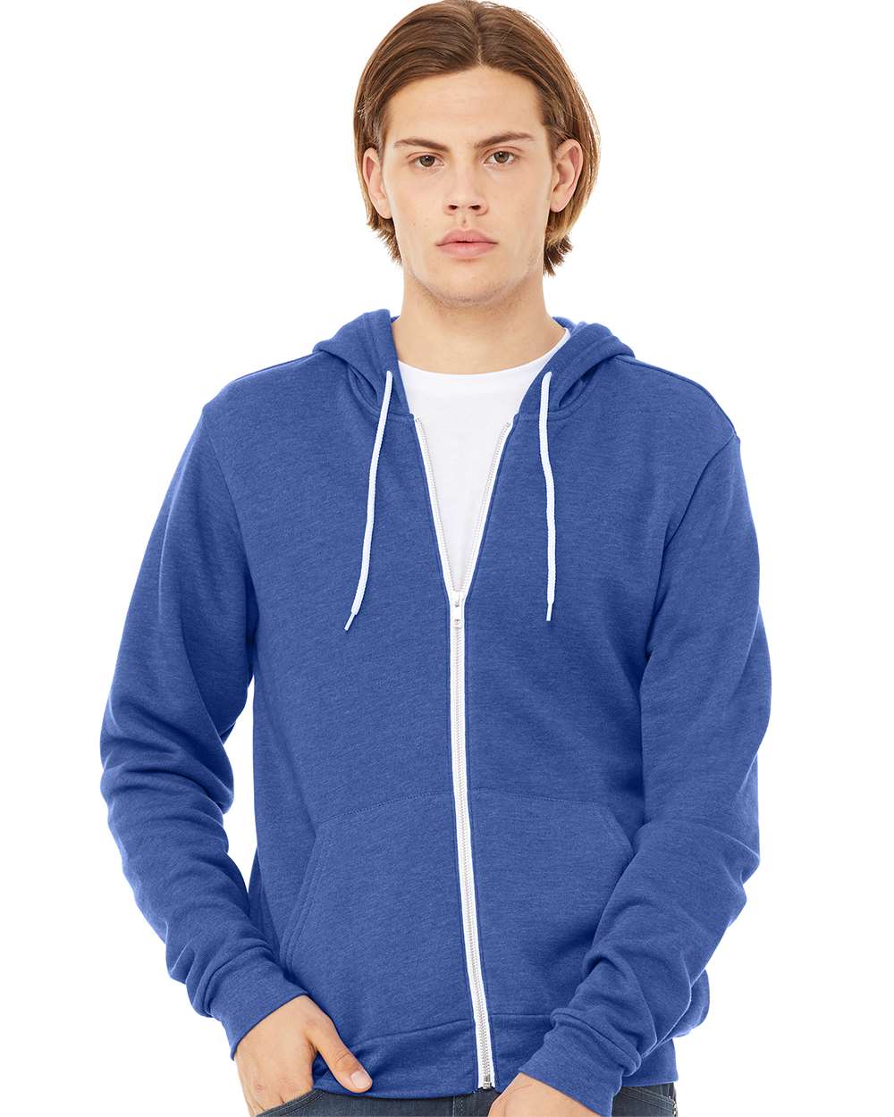 BELLA + CANVAS Fleece - Premium - Hood BELLA + CANVAS 3739 Unisex Sponge Fleece Full-Zip Hoodie Sweatshirt