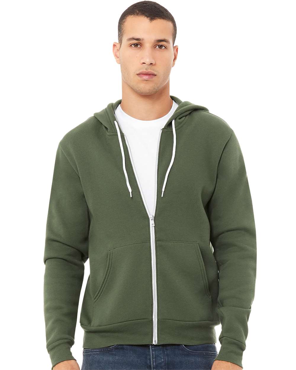 Bella Canvas Hoodie Bella+Canvas 3739 Unisex Sponge Fleece Full-Zip Hoodie Sweatshirt