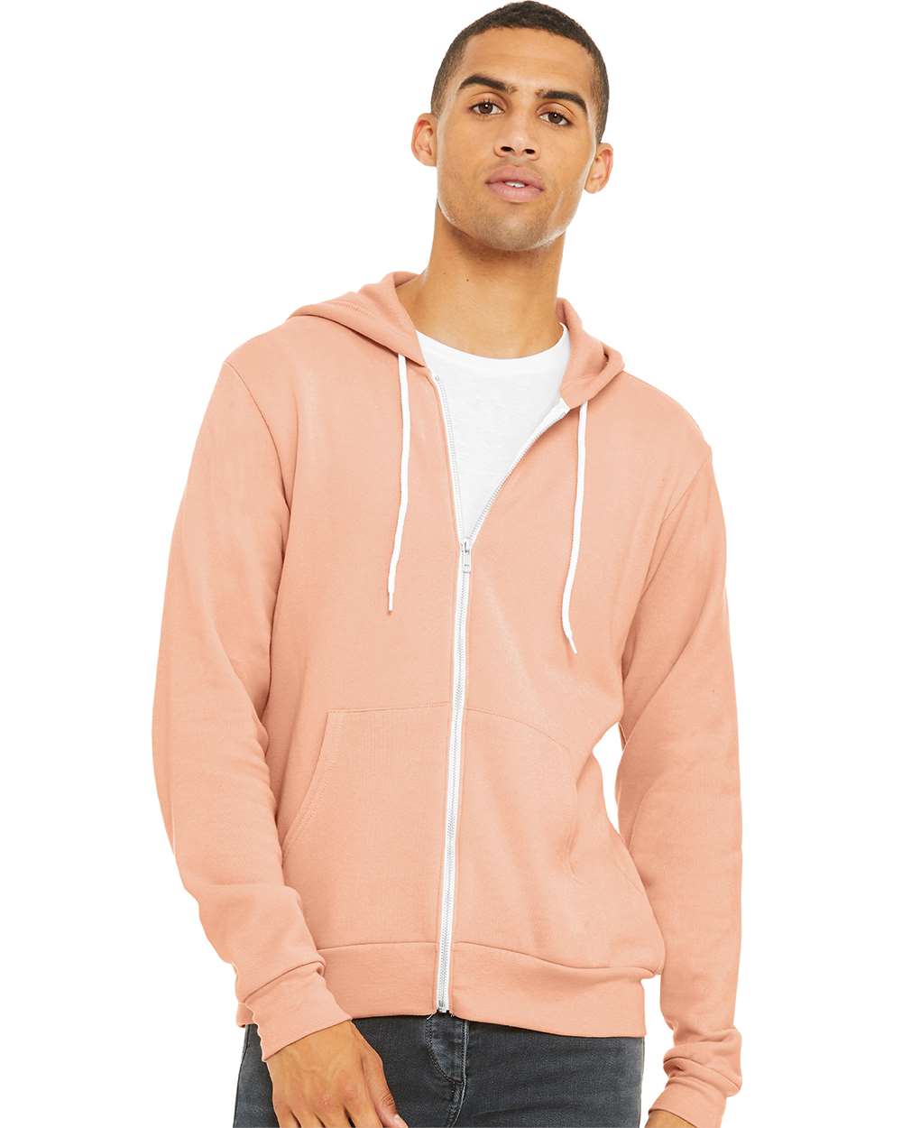BELLA + CANVAS Fleece - Premium - Hood BELLA + CANVAS 3739 Unisex Sponge Fleece Full-Zip Hoodie Sweatshirt