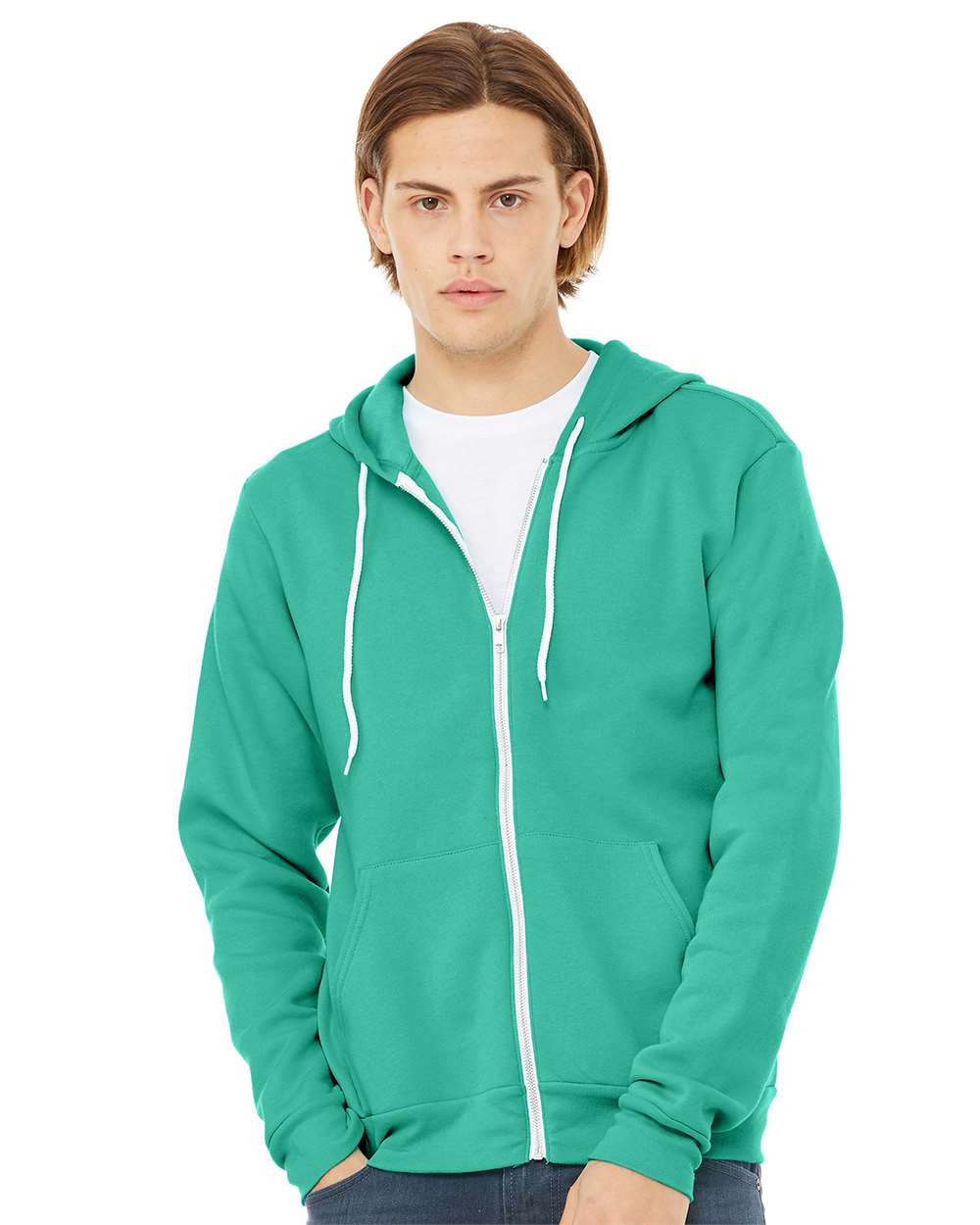 Bella Canvas Hoodie Bella+Canvas 3739 Unisex Sponge Fleece Full-Zip Hoodie Sweatshirt