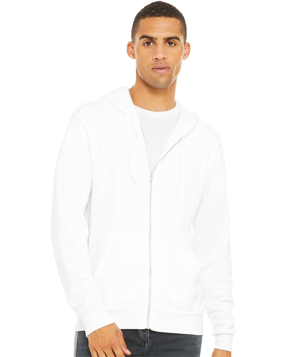 Bella Canvas Hoodie Bella+Canvas 3739 Unisex Sponge Fleece Full-Zip Hoodie Sweatshirt