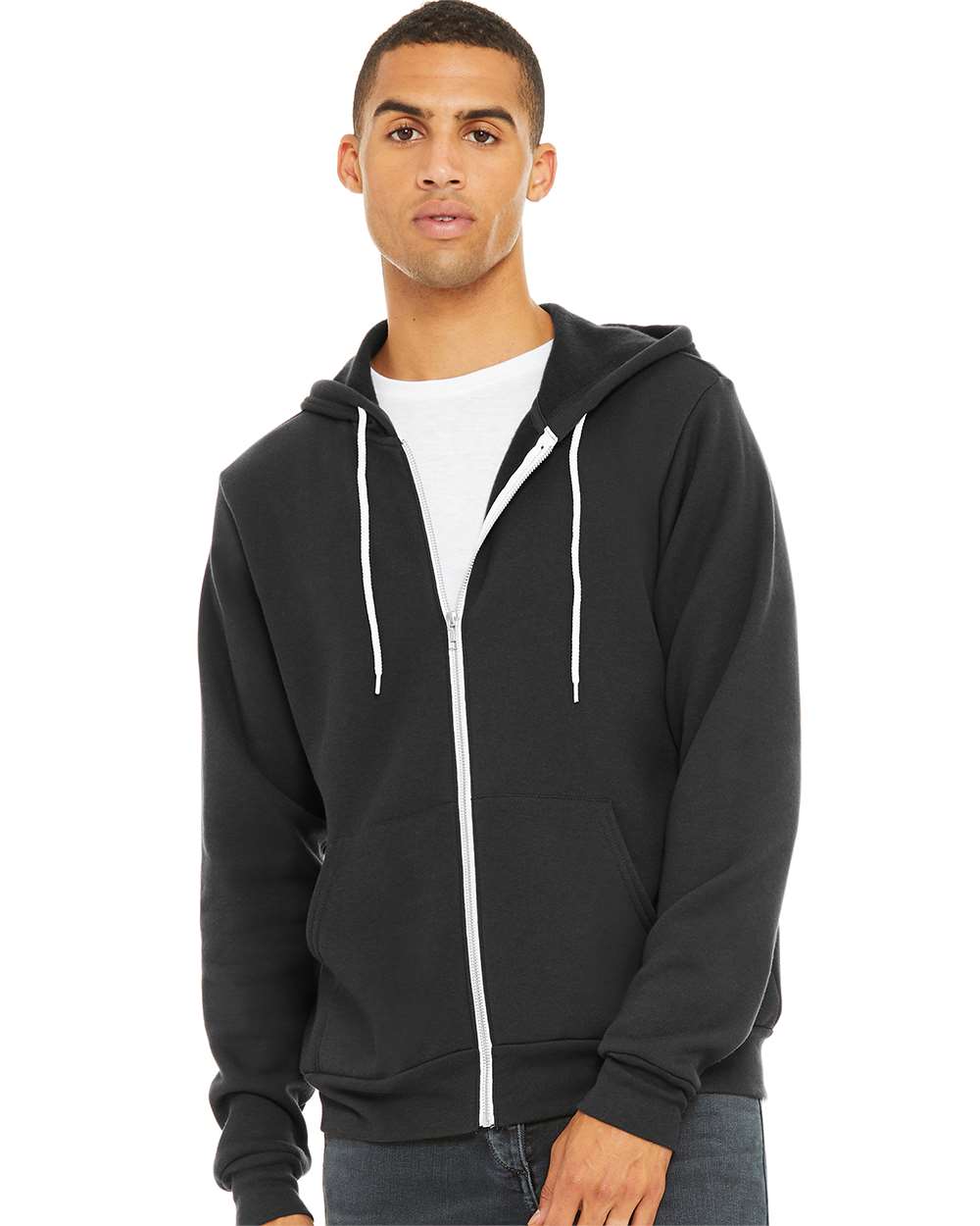 BELLA + CANVAS Fleece - Premium - Hood BELLA + CANVAS 3739 Unisex Sponge Fleece Full-Zip Hoodie Sweatshirt