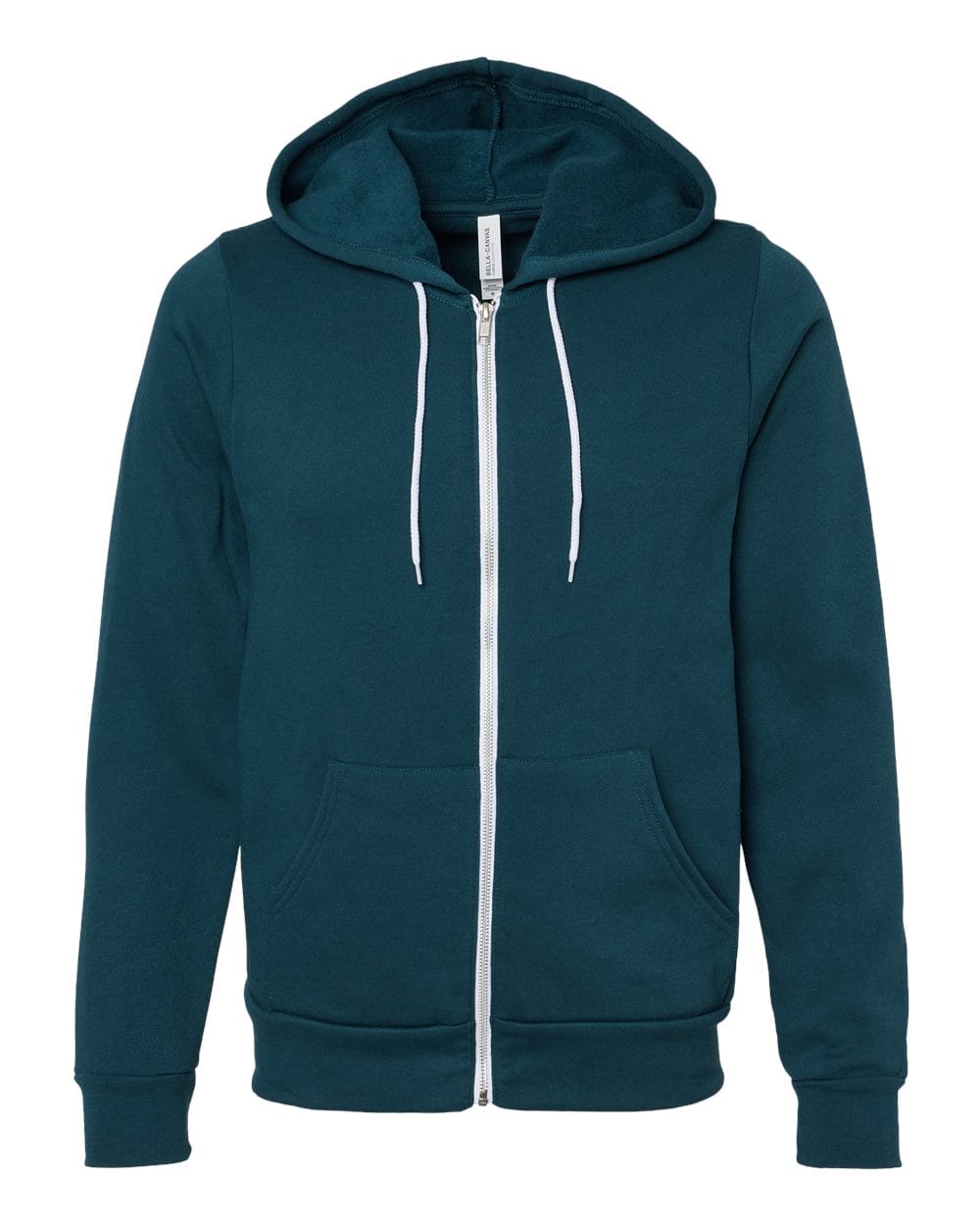 BELLA + CANVAS Fleece - Premium - Hood XS / Atlantic BELLA + CANVAS 3739 Unisex Sponge Fleece Full-Zip Hoodie Sweatshirt