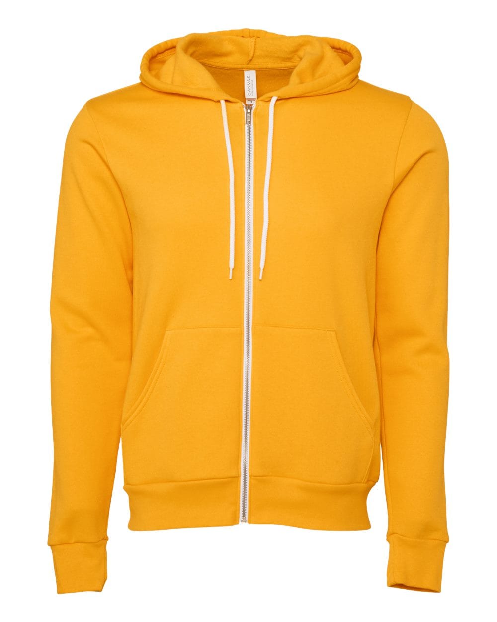 BELLA + CANVAS Fleece - Premium - Hood XS / Gold BELLA + CANVAS 3739 Unisex Sponge Fleece Full-Zip Hoodie Sweatshirt